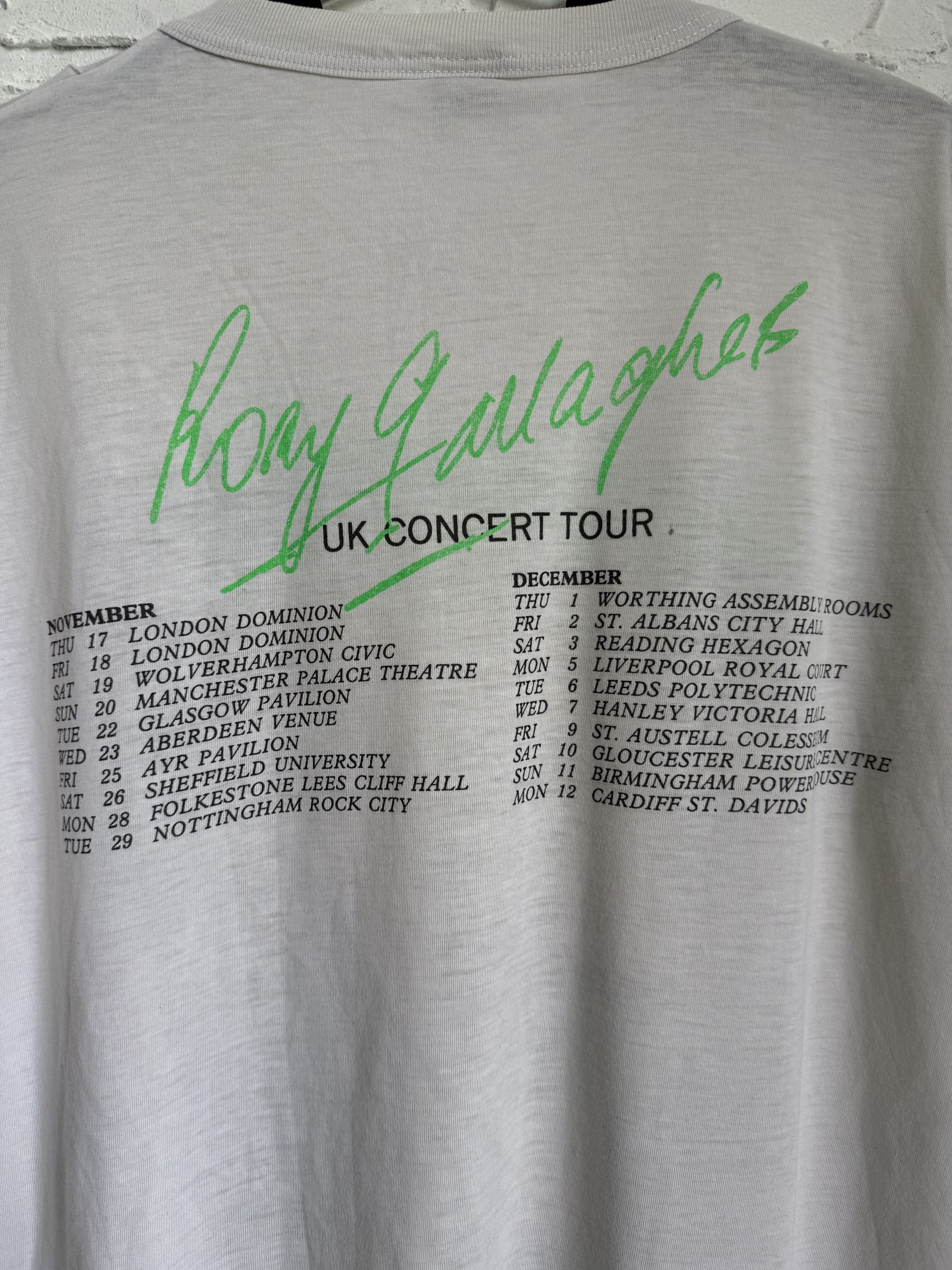 Band Tees × Vintage Vintage 80s Rory Gallagher UK Concert tour t-shirt Size US XL / EU 56 / 4 - 9 Thumbnail