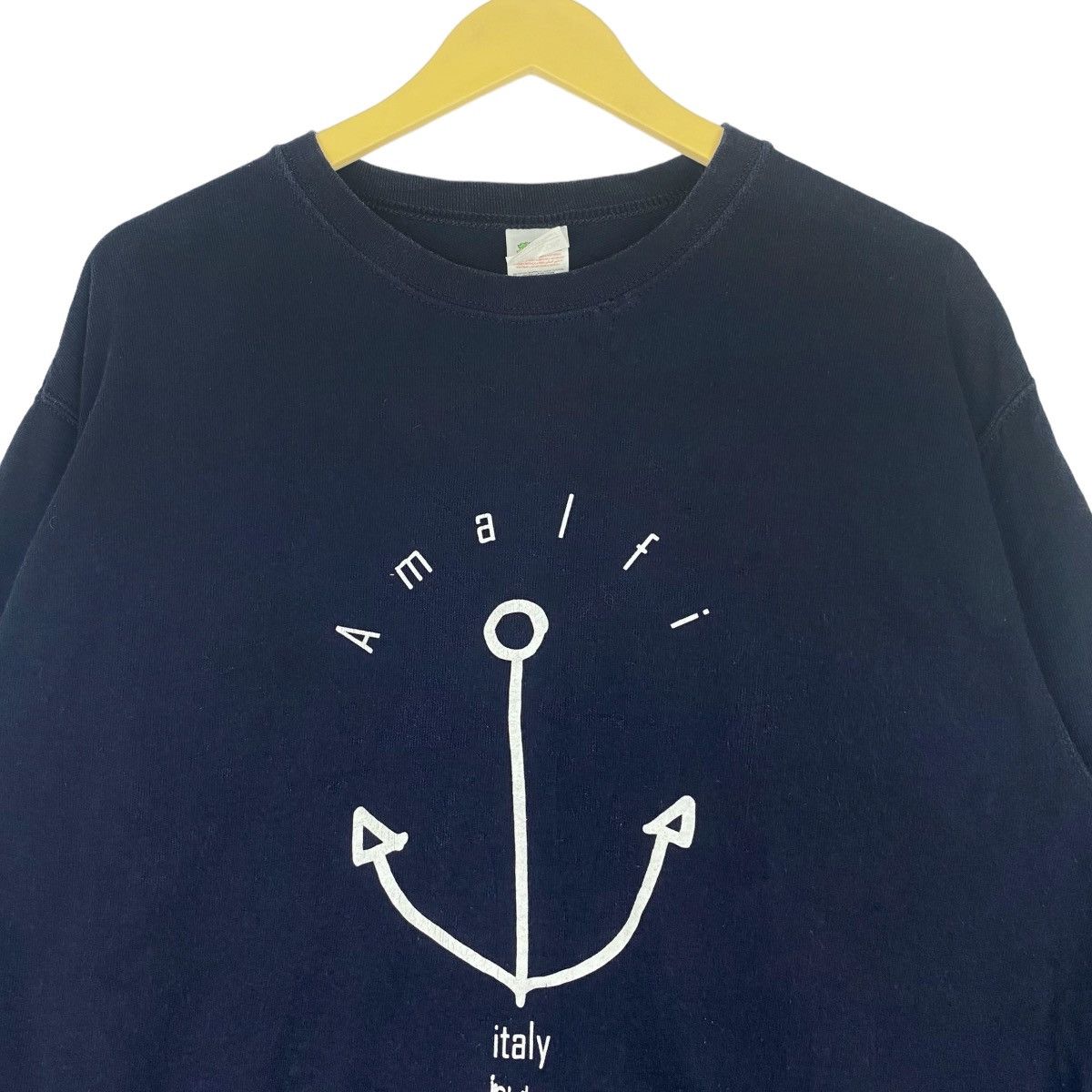 Fruit Of The Loom Amalfi Italy Sweatshirt Crewneck Navy Blue Pullover Jumper Size US M / EU 48-50 / 2 - 2 Thumbnail