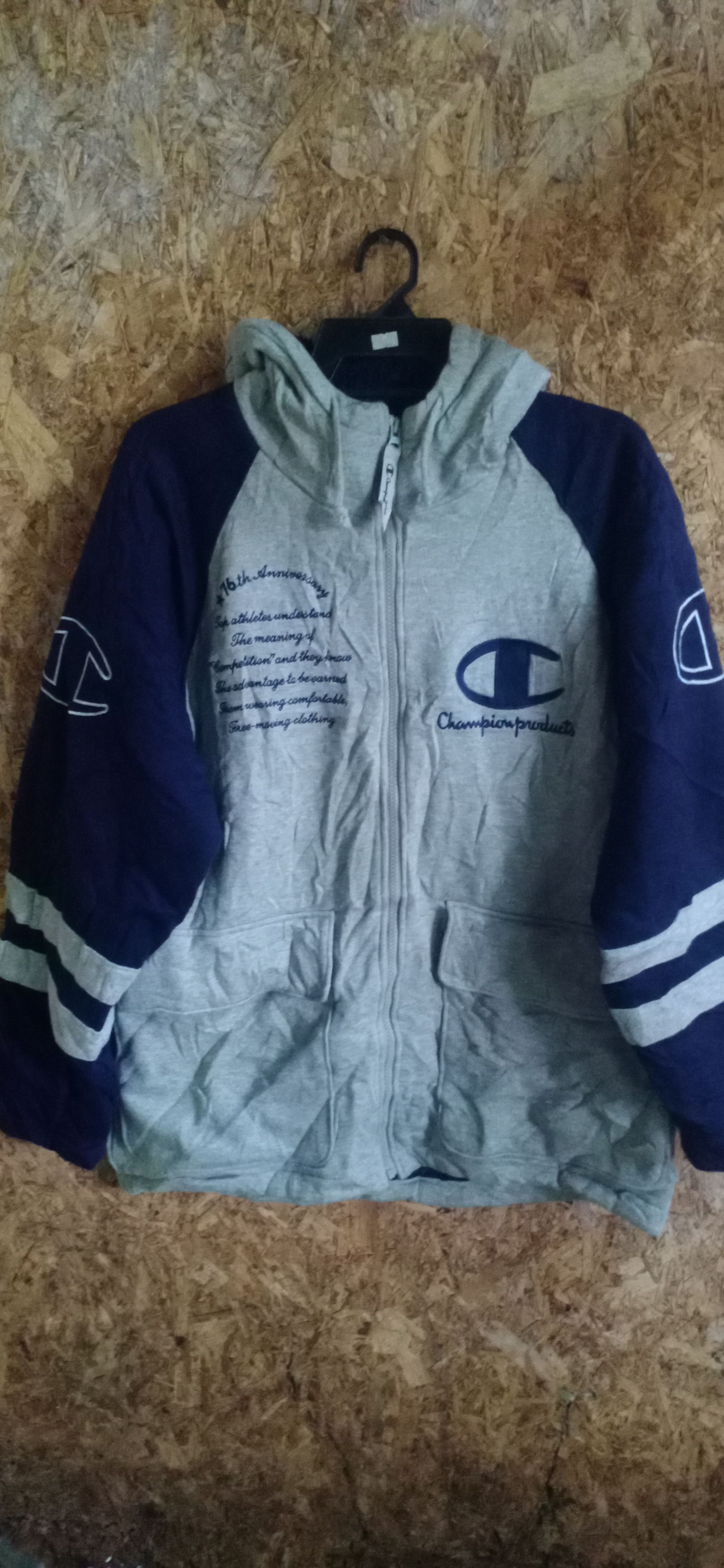 Champion × Vintage Vintage Champion Big Logo Hooded Sweater Size US XL / EU 56 / 4 - 1 Thumbnail