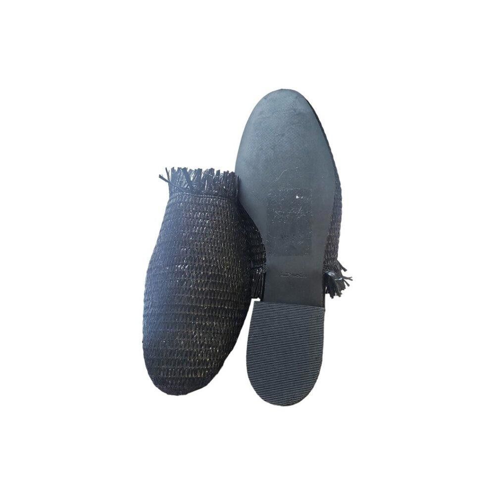 Polo Ralph Lauren SH125 Paolo Ladies Flat Black Weaved Mules 9.5 Size US 9.5 / IT 39.5 - 9 Thumbnail