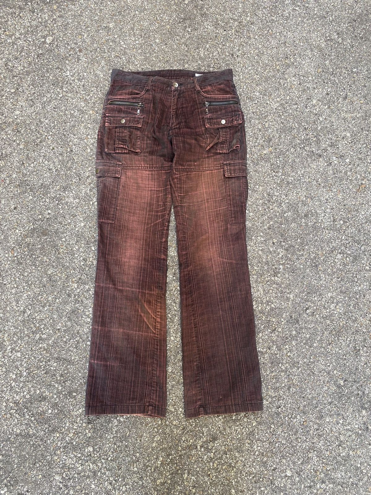 Beauty Beast Flare Bush Pants Cargo Semanticdesign Faded Velvet Corduroy Size US 30 / EU 46 - 1 Thumbnail