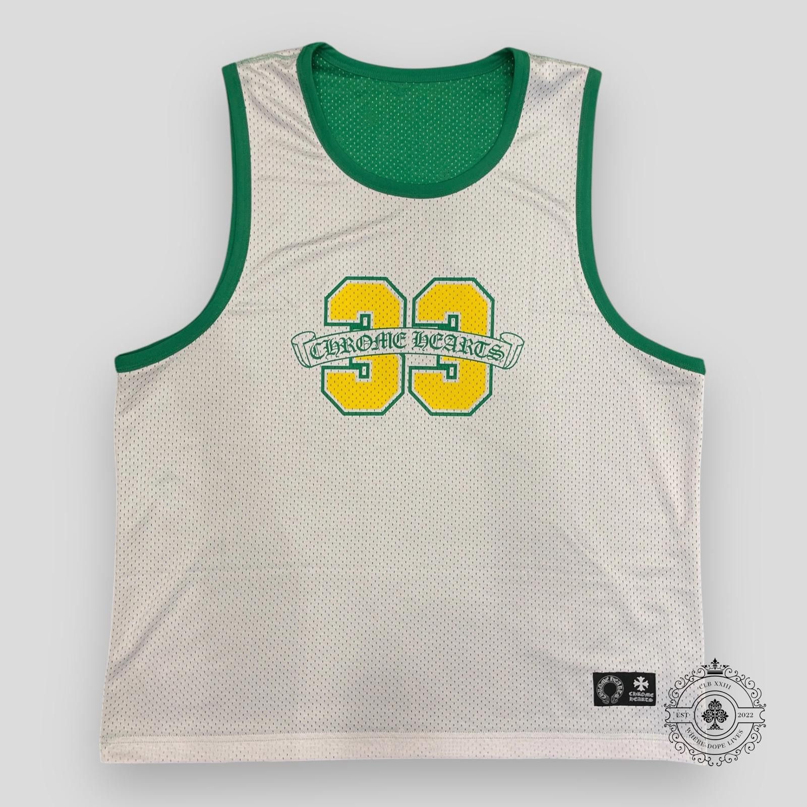 Chrome Hearts Chrome Hearts Reversible 33 Mesh Jersey in Green Size US L / EU 52-54 / 3 - 3 Thumbnail