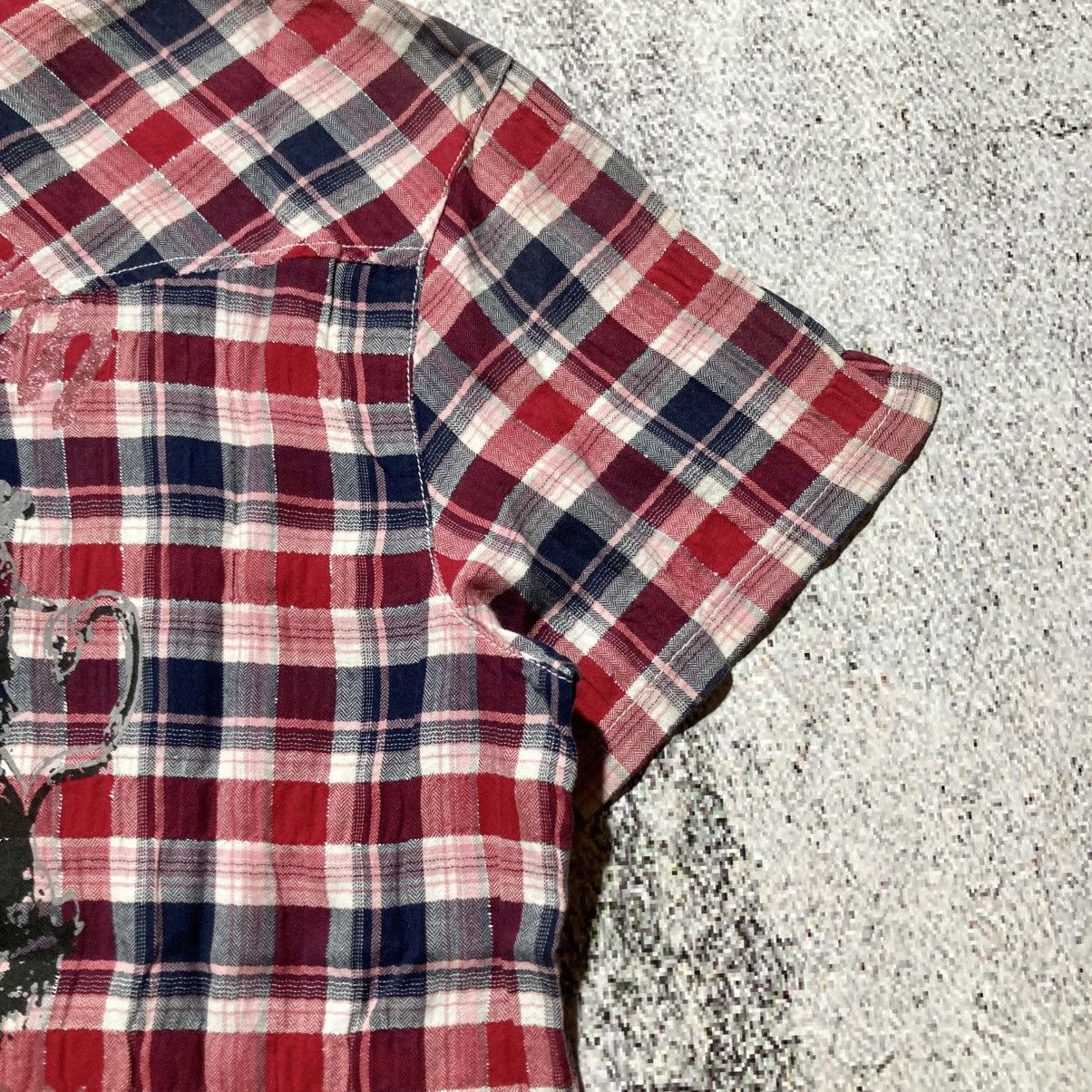 Japanese Brand 2000s Corn Flake Poem Logo Western Plaid Shirt Button Up Size US L / EU 52-54 / 3 - 5 Thumbnail