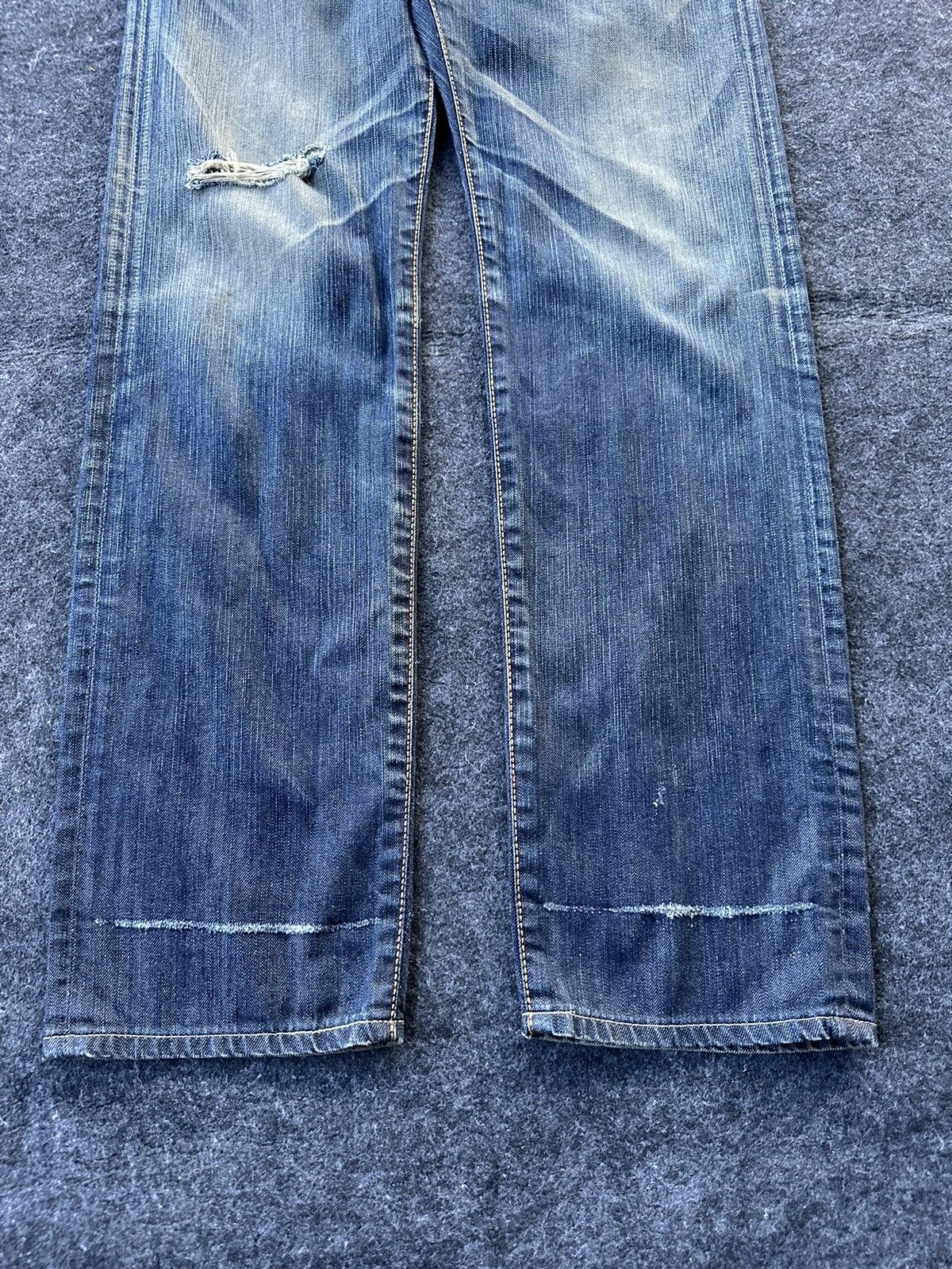 Edwin Vintage Edwin Exclusive Distressed Japan Denim 30x33 D344 Size US 30 / EU 46 - 3 Thumbnail