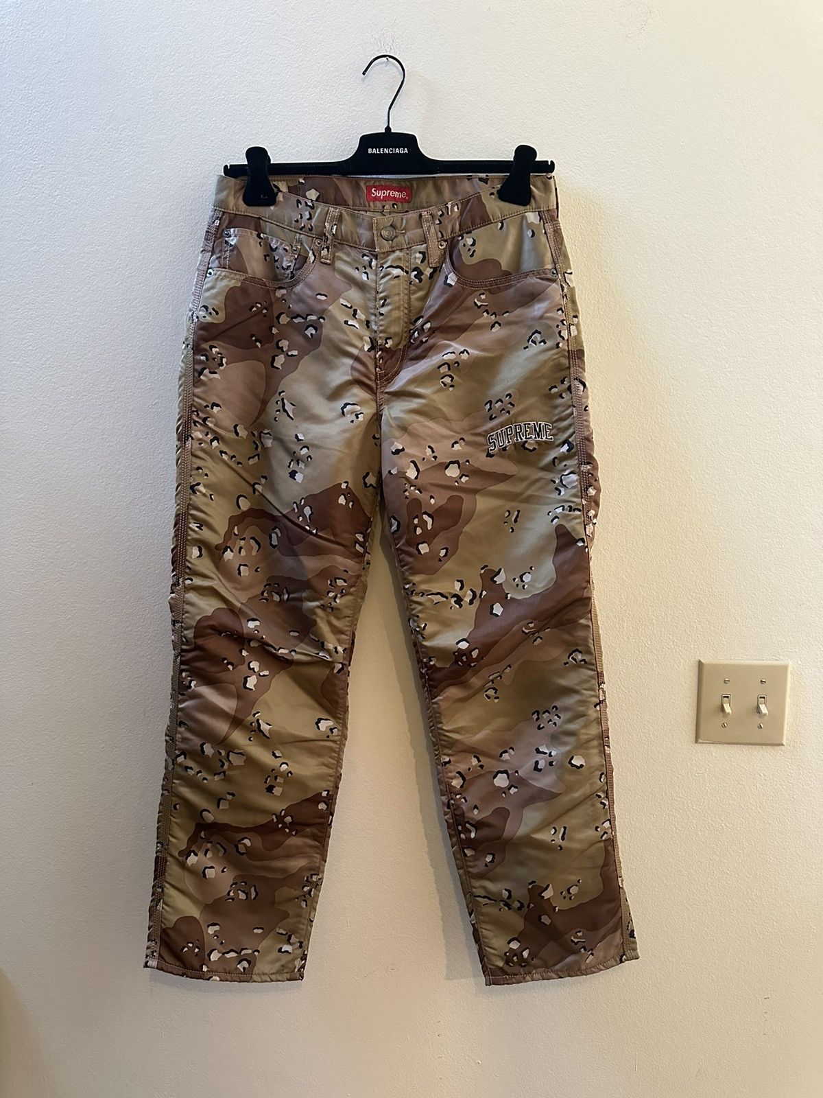 image of Levis x Supreme Levi’S Desert Camo Nylon Pants, Men's (Size 30)