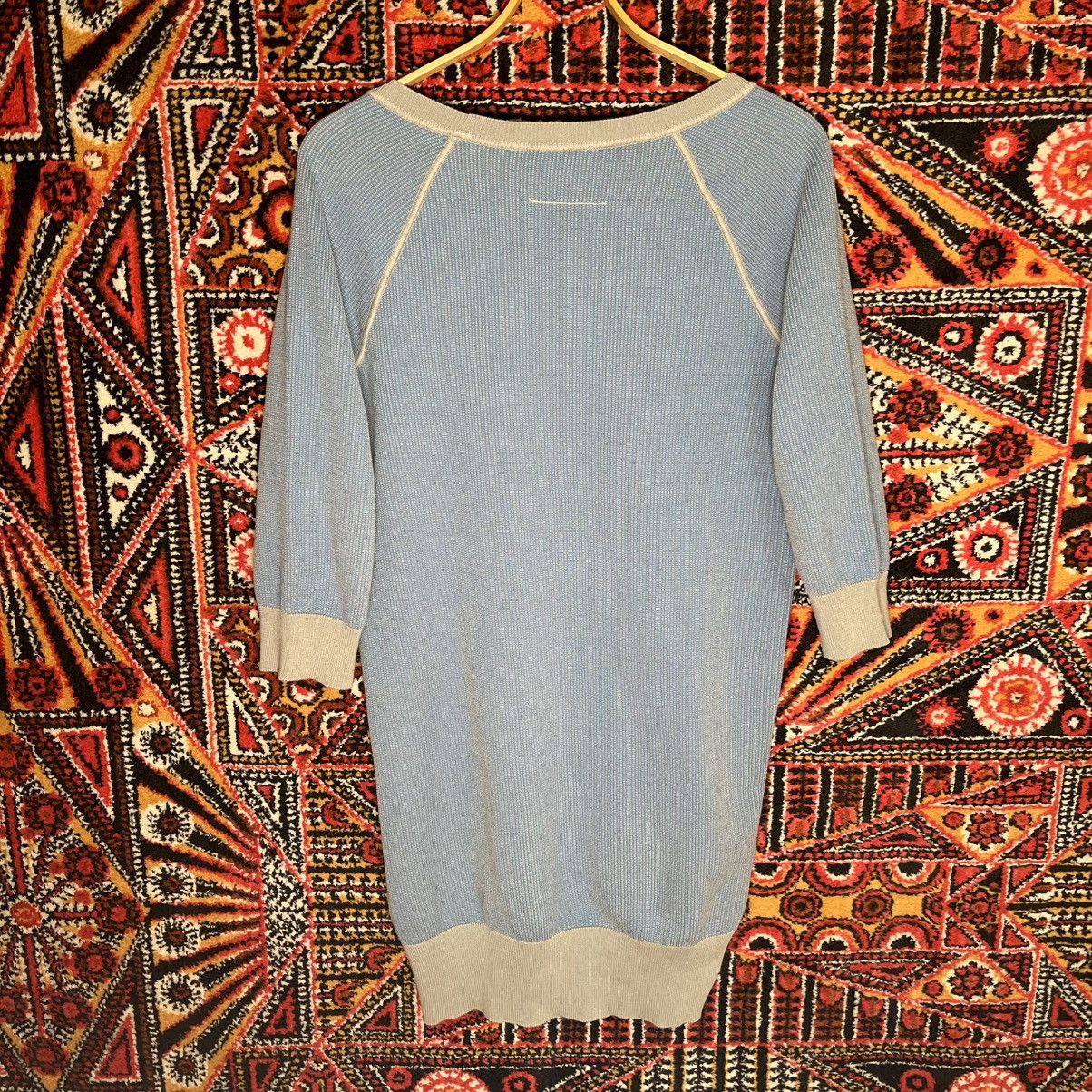 Designer × Maison Margiela × Vintage KNITTED DRESS MAISON MARTIN MARGIELA BLUE🧿 Size M / US 6-8 / IT 42-44 - 3 Thumbnail