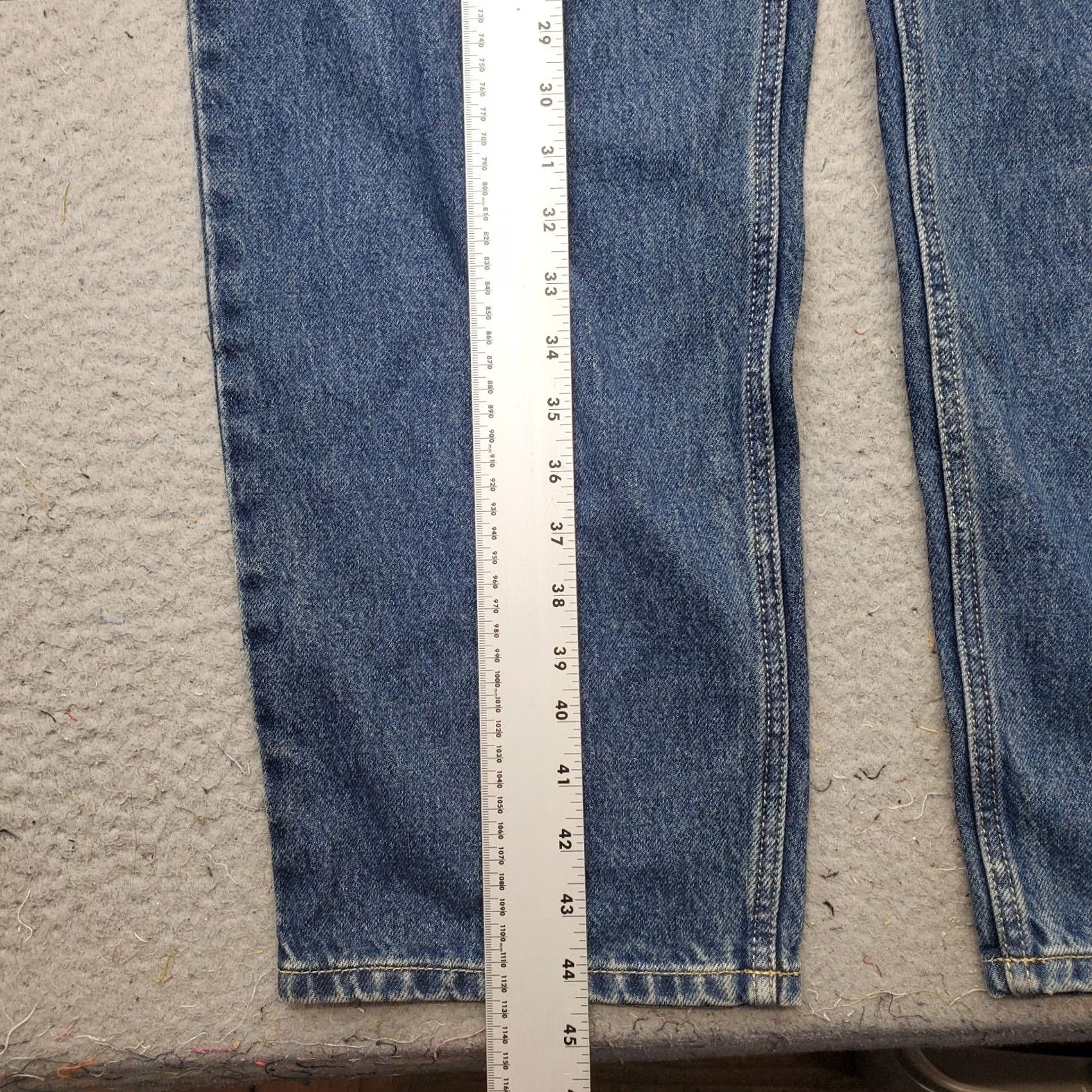 Lands' End Lands' End Jeans Womens 18T Blue Denim Medium Wash Grunge Straight Leg Streetwear Jeans Size 40" / US 18 - 3 Thumbnail