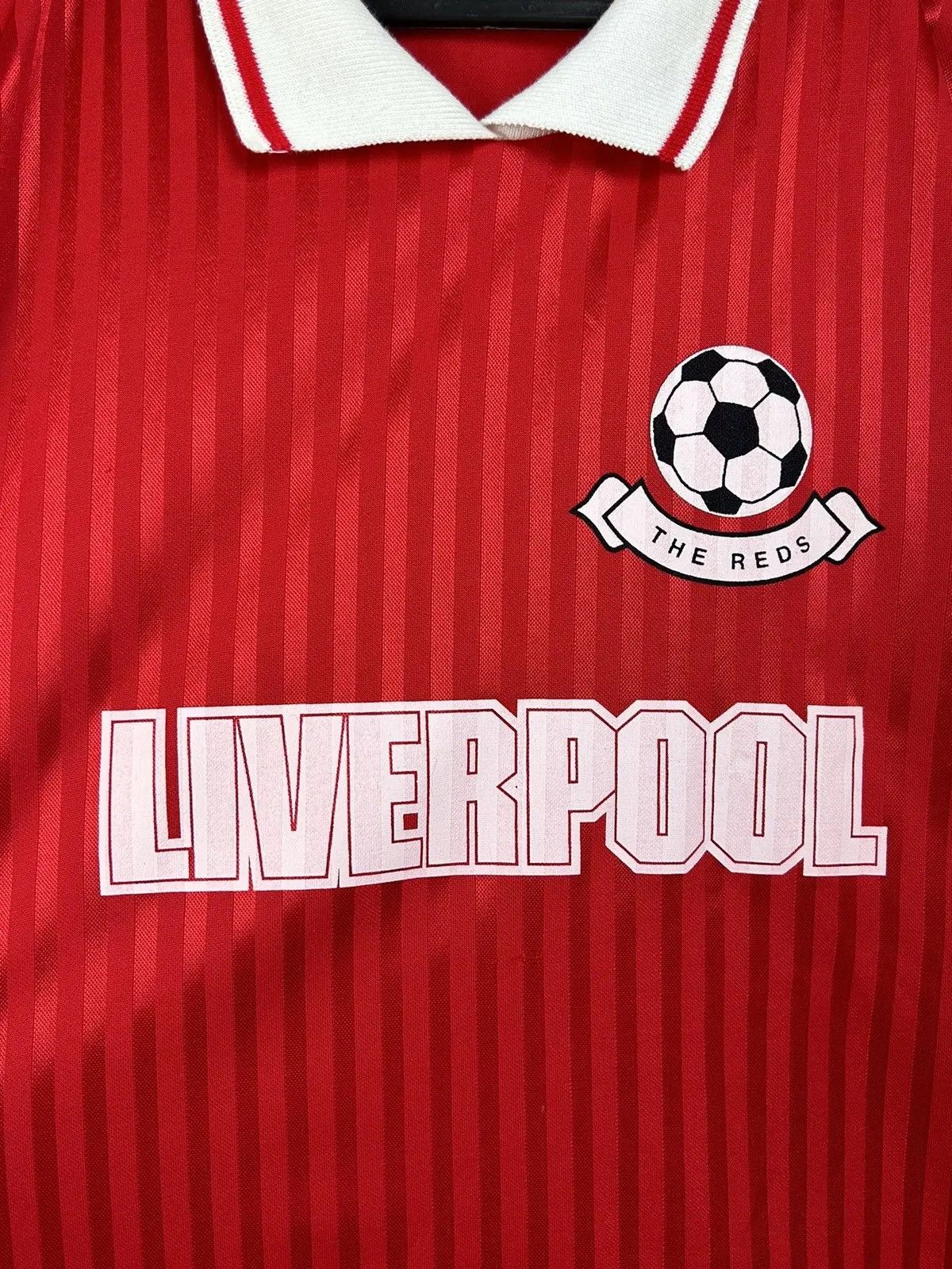 Vintage 90s Vintage Liverpool The Reds Retro Fanwear Soccer Jersey Size US L / EU 52-54 / 3 - 3 Thumbnail