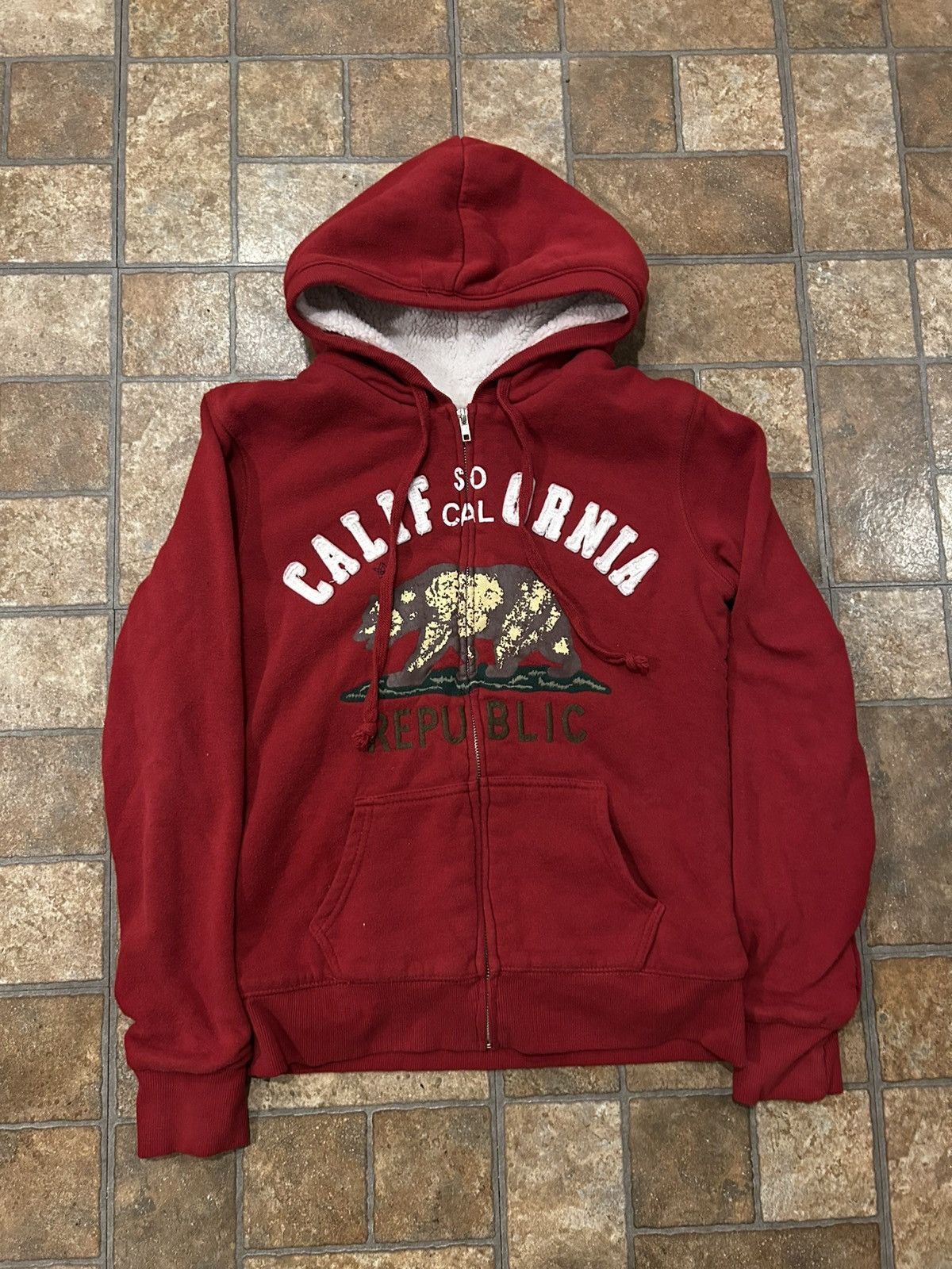 Other Vintage: Green Sleeved - California hoodie : Red Size US S / EU 44-46 / 1 - 1 Thumbnail