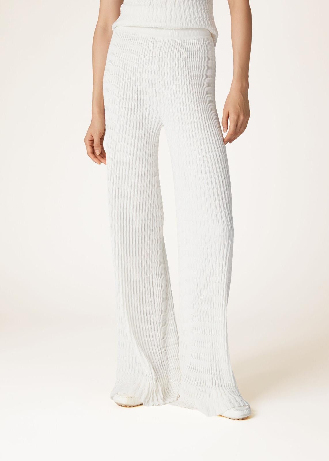 Loro Piana o1srvl11e0425 FAN8443 Twada Wide Trouser Pant in White Size 26" / US 2 / IT 38 - 4 Thumbnail