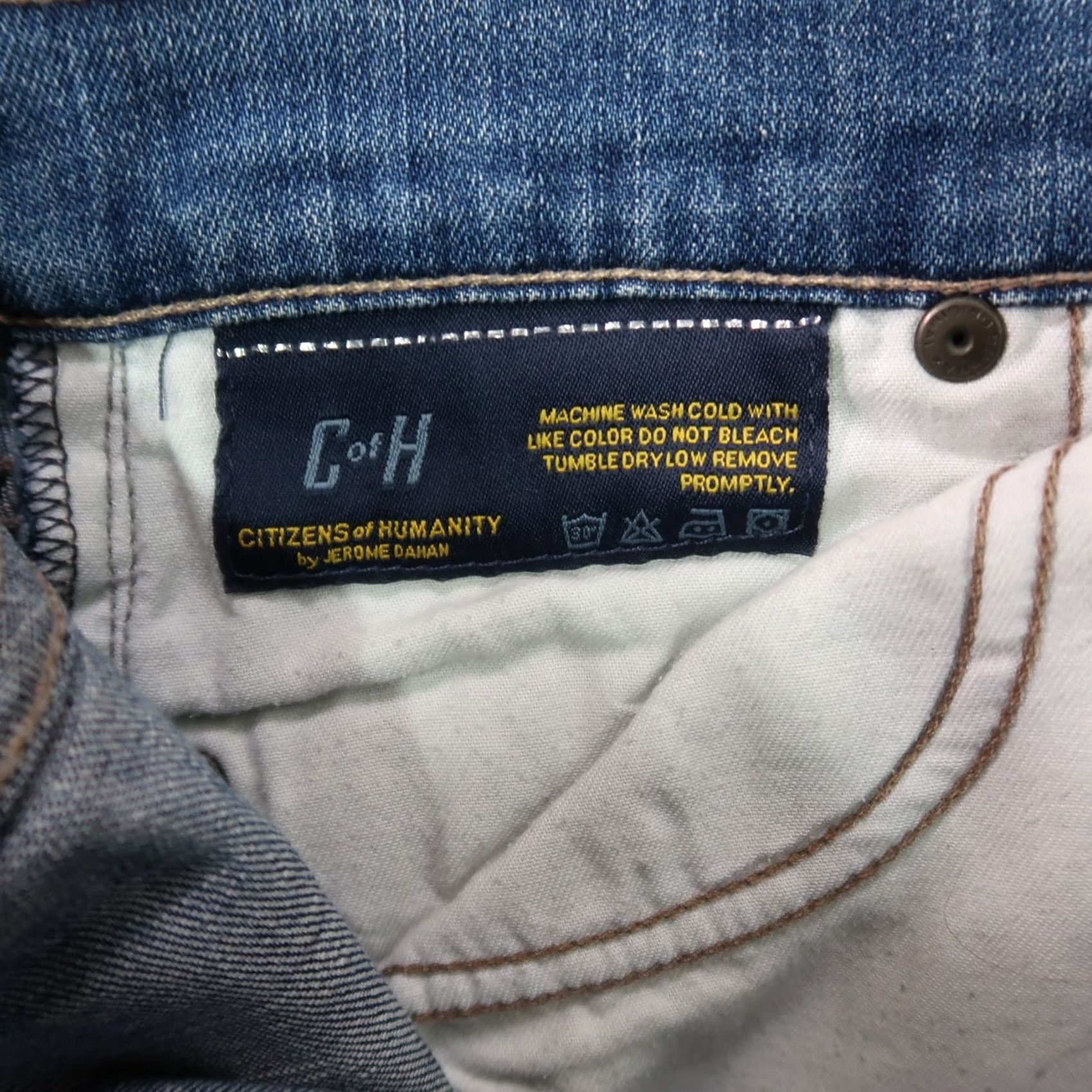 Citizens Of Humanity VINTAGE Citizens of Humanity Ava Low Straight Jeans Women 29 Blue Denim Size 29" - 7 Thumbnail