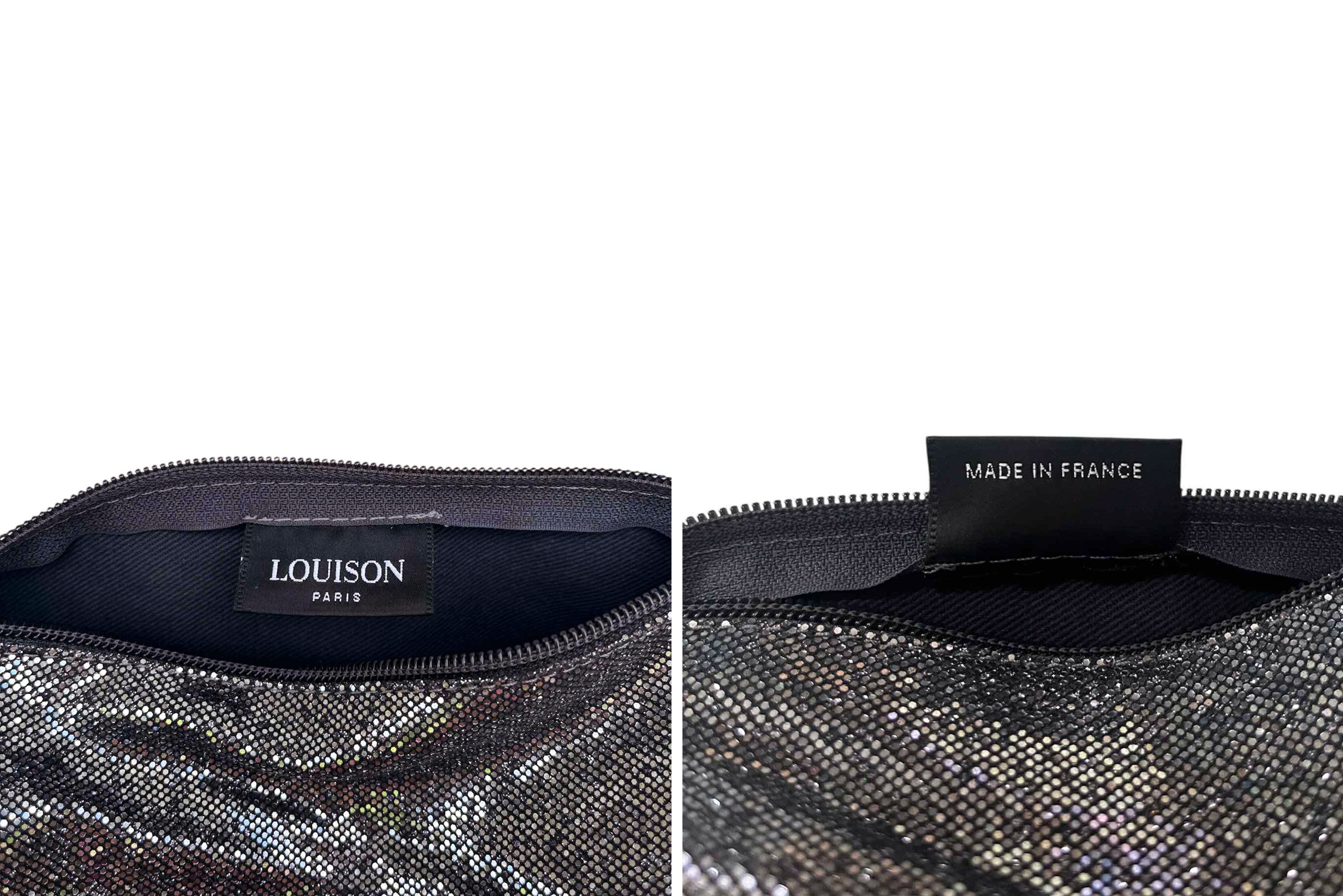 Vintage LOUISON PARIS Metallic Silver Glitter mini shoulder bag Size ONE SIZE - 8 Thumbnail