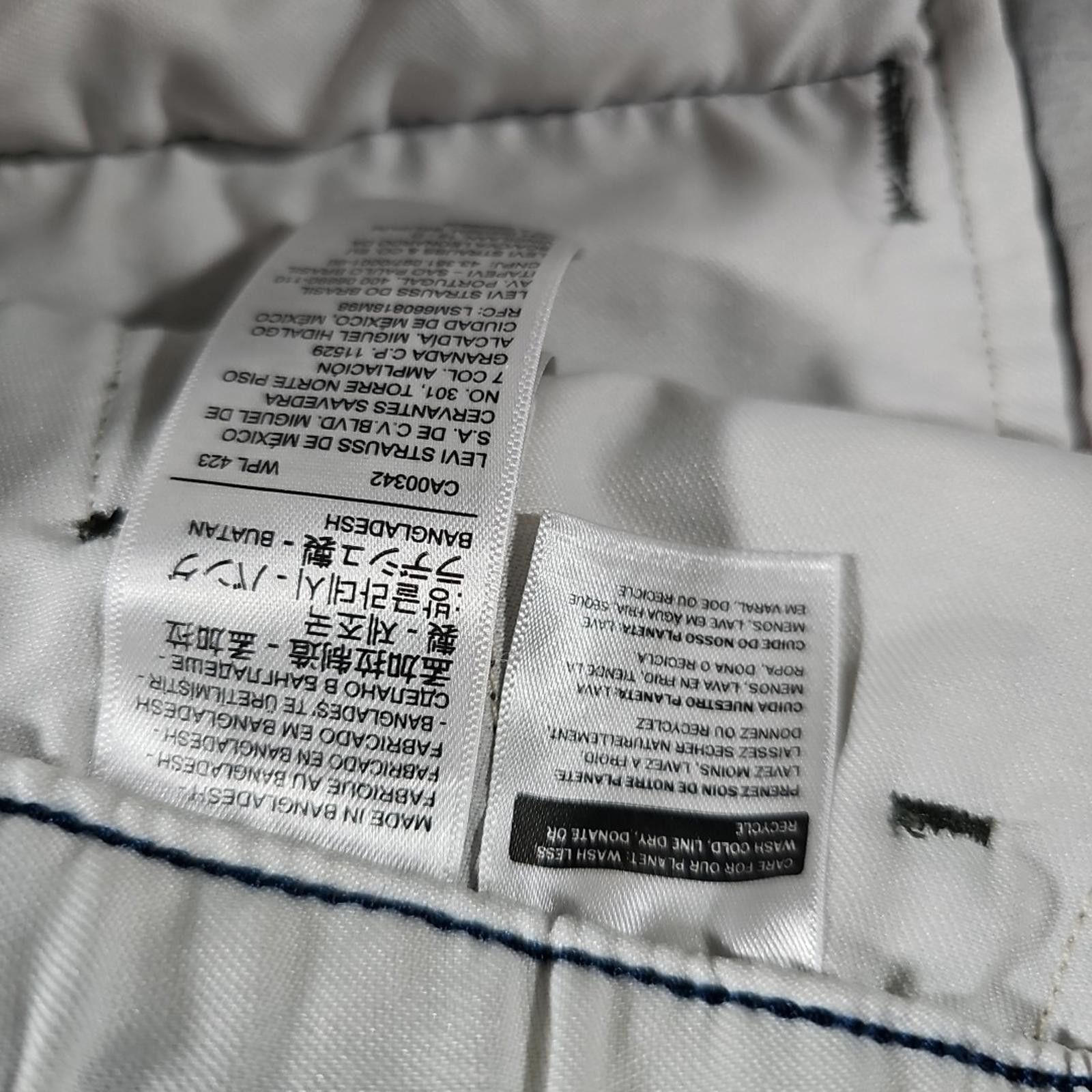 Levi's Levis XX Chino EZ Shorts Men's XL Gray Geometric Outdoor Size US 36 / EU 52 - 4 Thumbnail