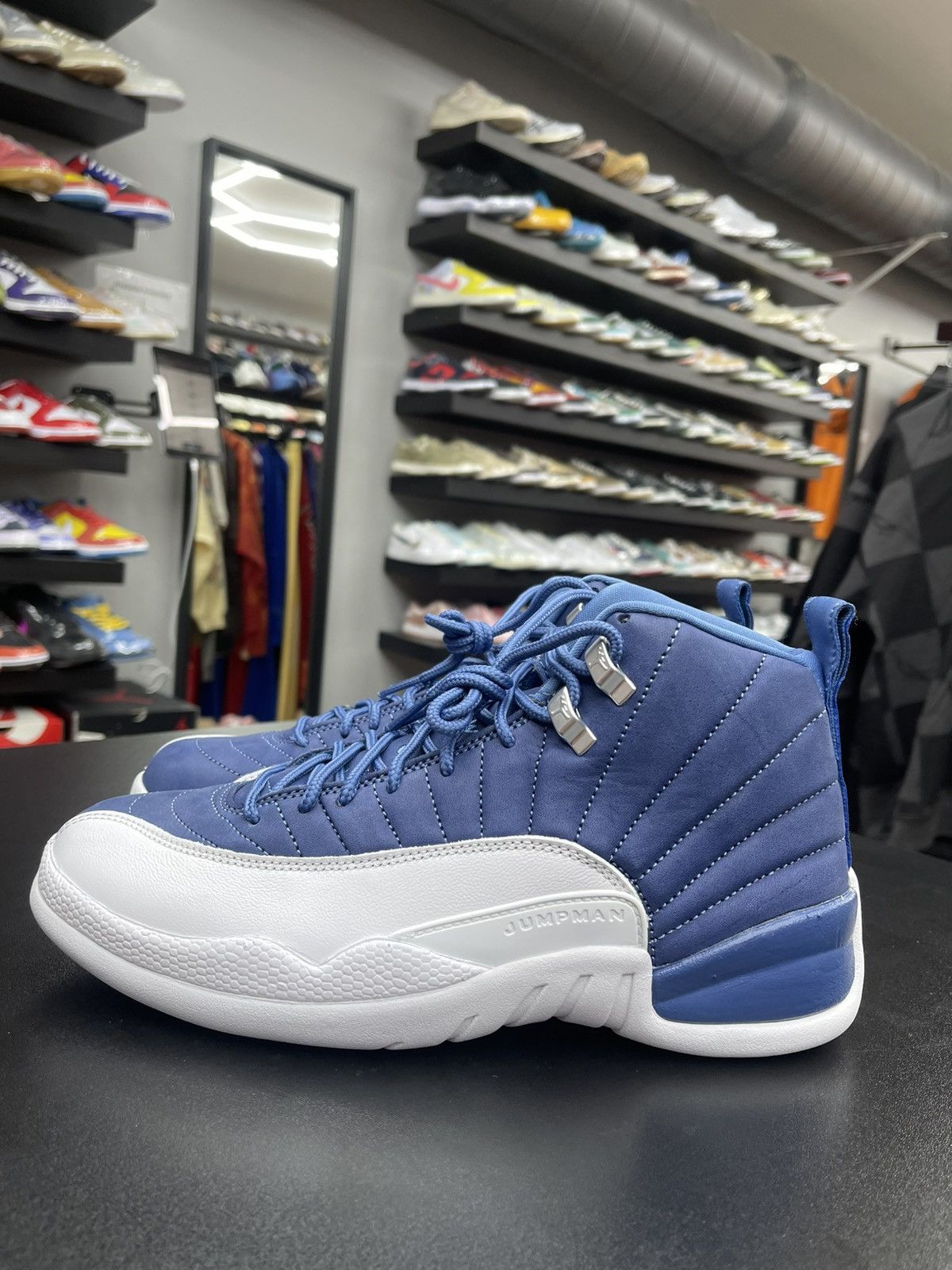 Jordan Brand Size 8 - Jordan 12 Indigo Blue/White Size US 8 / EU 41 - 1 Thumbnail