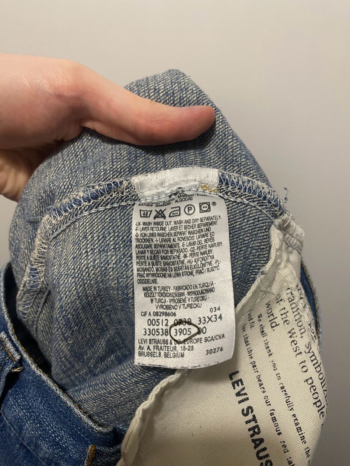 Levi's Vintage Clothing Rare vintage bootcut levis denim trousers 00s Size US 33 - 3 Thumbnail