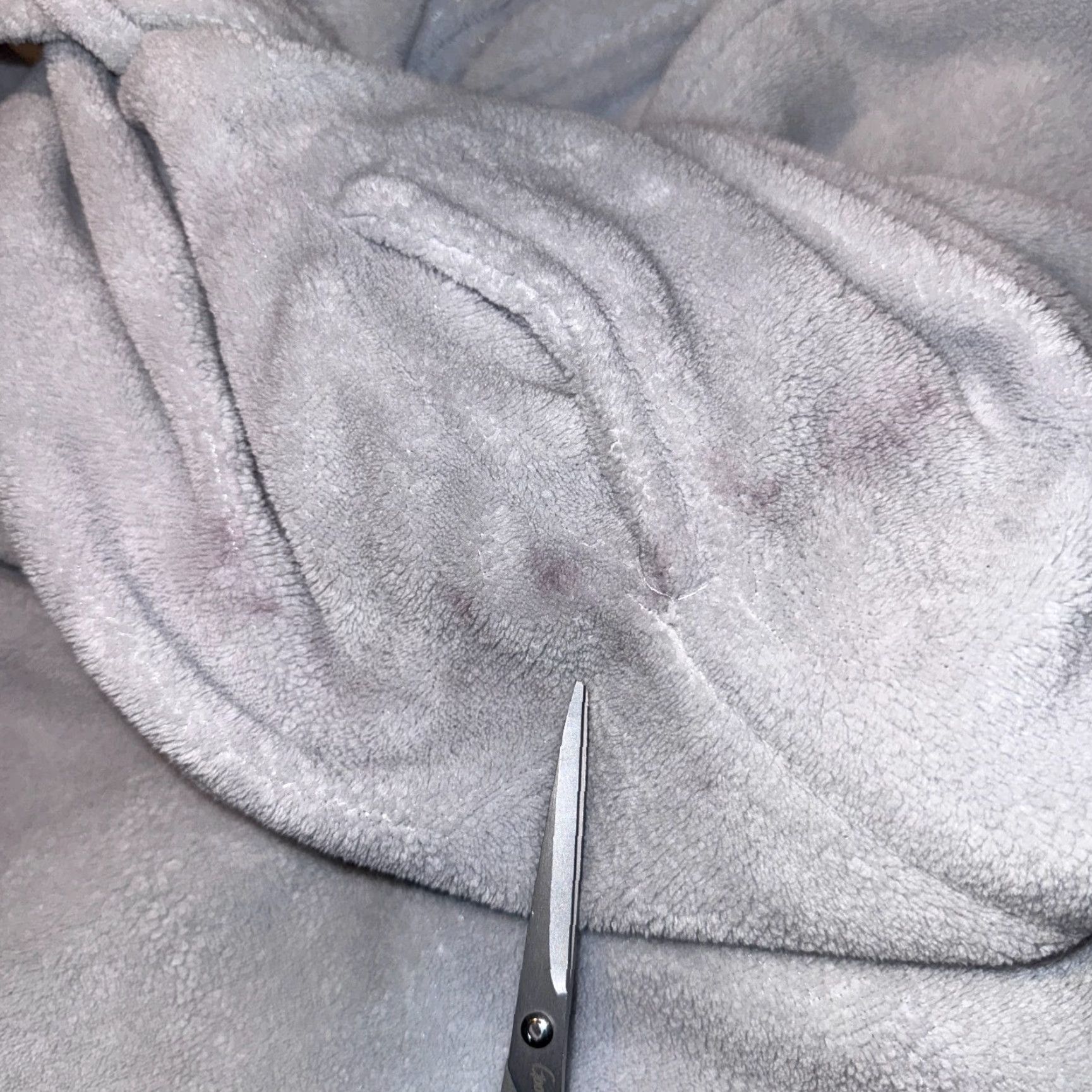 Victoria's Secret Victoria’s Secret Plush Hooded Robe Monogram VS M/L Belted Wrap Grey Logo Size ONE SIZE - 5 Thumbnail
