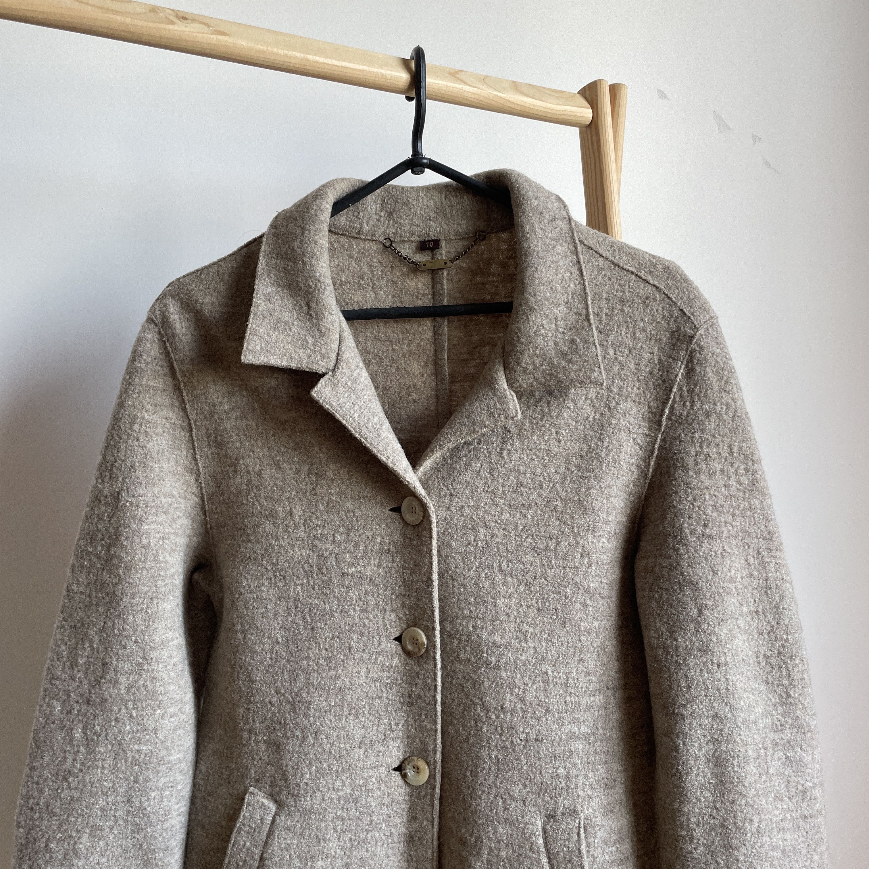 Mulberry Mulberry Womens Brushed Wool Unlined Coat Size UK 10 Size M / US 6-8 / IT 42-44 - 4 Thumbnail