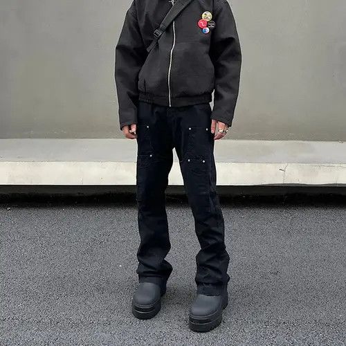 VIBE Black Slim Straight Cargo Pants Size US 28 / EU 44 - 5 Thumbnail