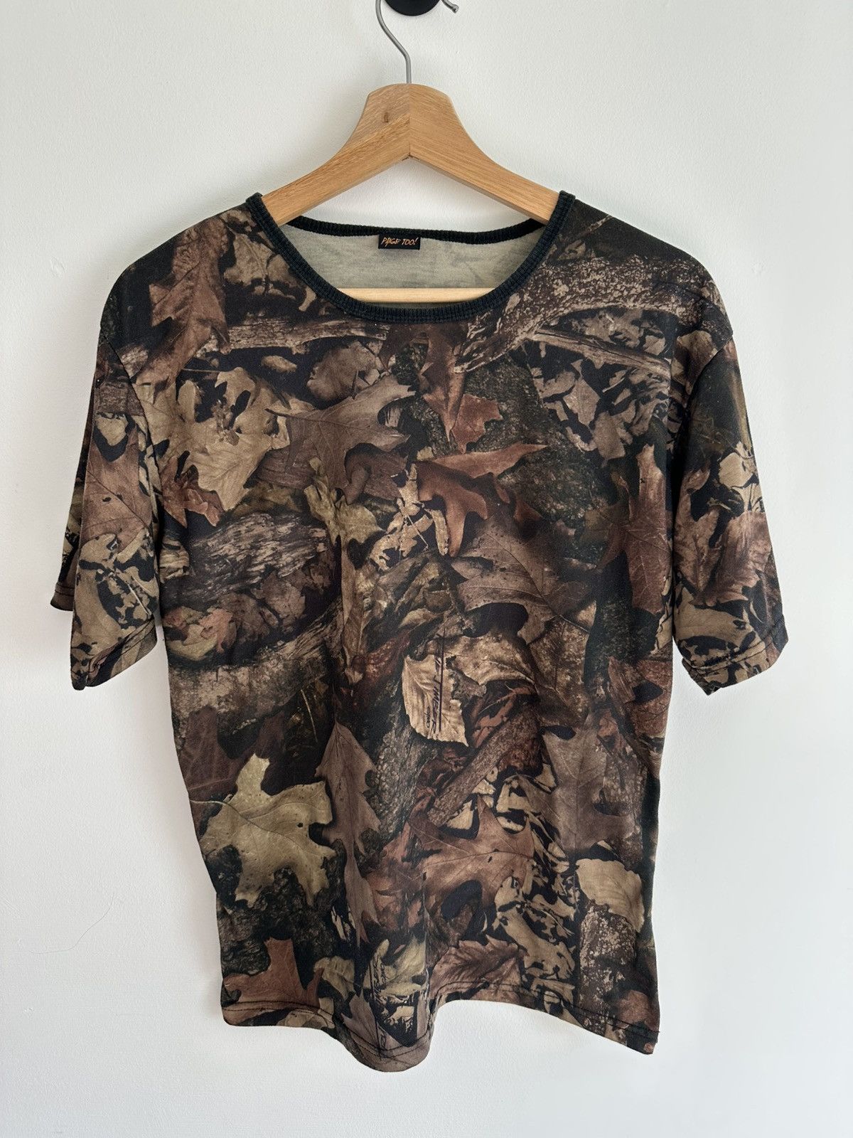 Other Page Too! Big Timber Camo Tee - All Over Leaf Print L Size L / US 10 / IT 46 - 1 Thumbnail