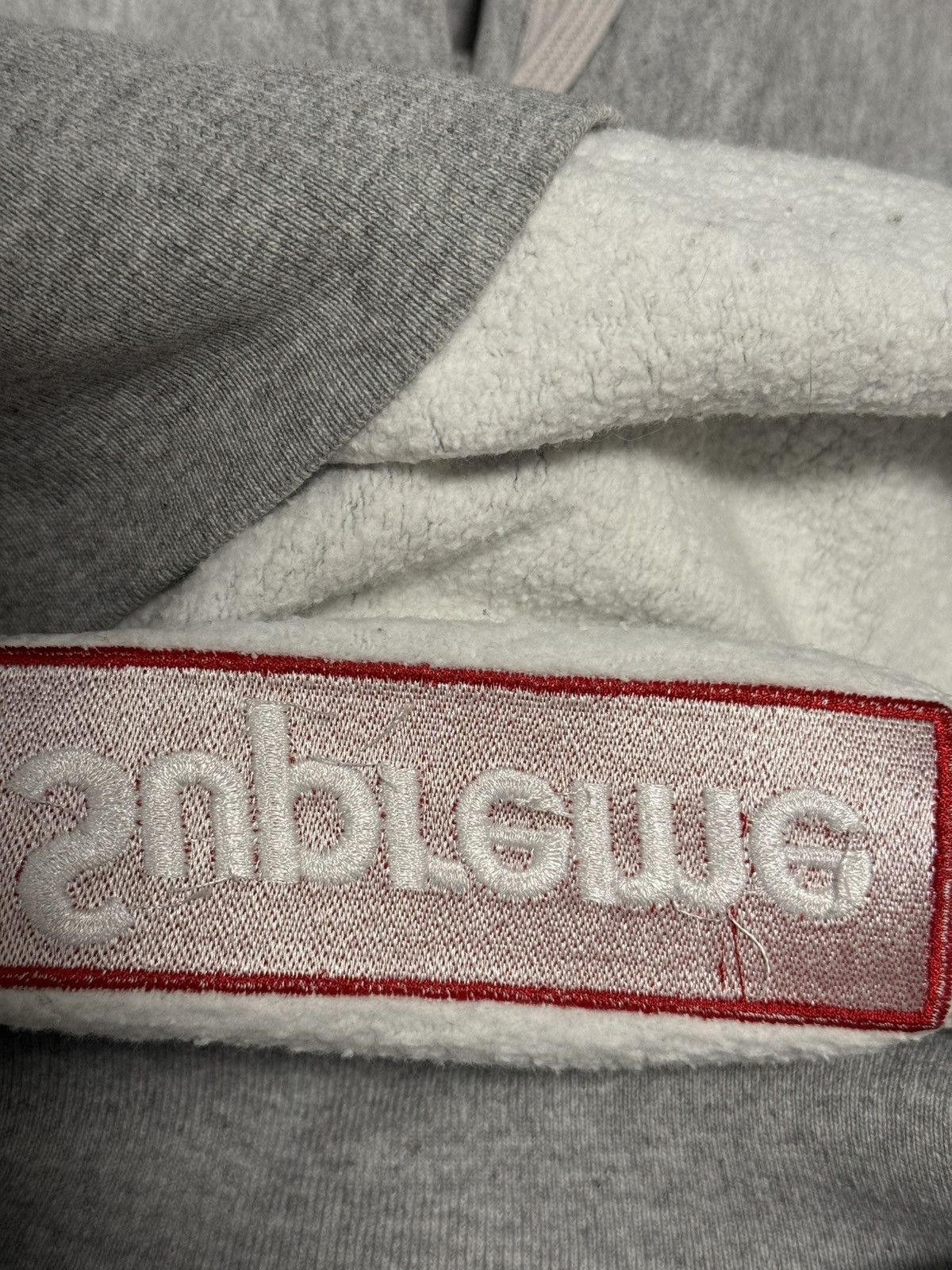 Supreme Supreme fw12 red on grey box logo hoodie hooded sweatershirt Size US L / EU 52-54 / 3 - 10 Thumbnail