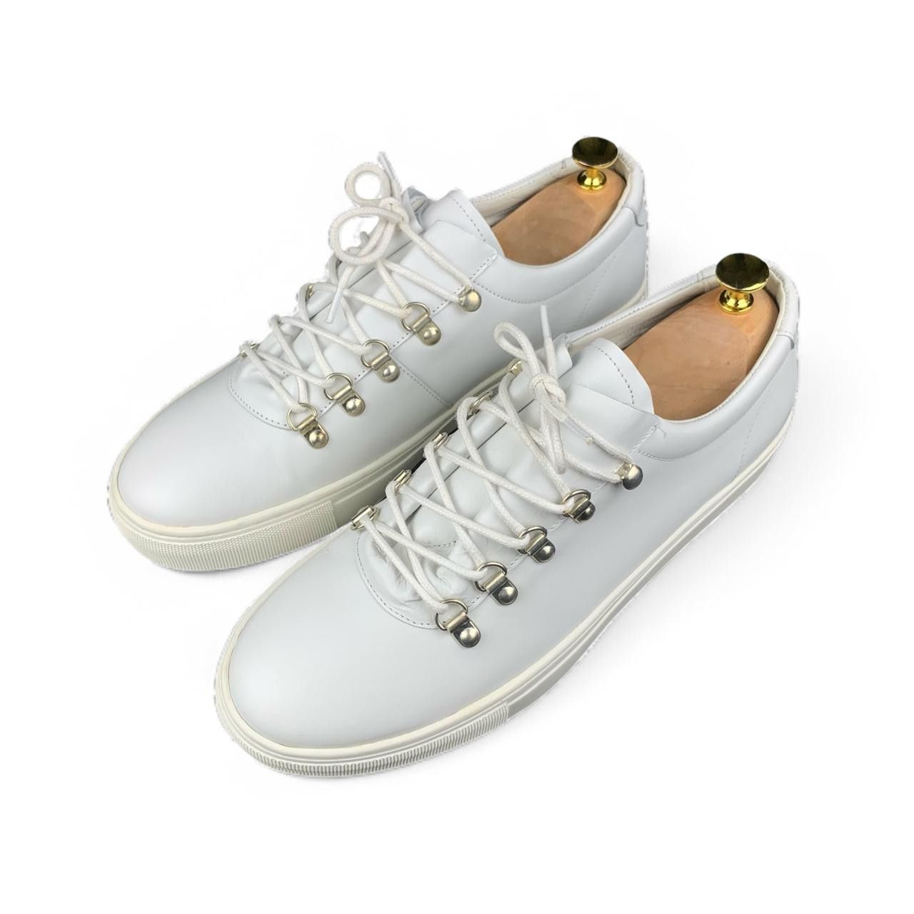 Massimo Dutti Massimo Dutti White Leather Sneakers Size US 10 / EU 43 - 4 Thumbnail