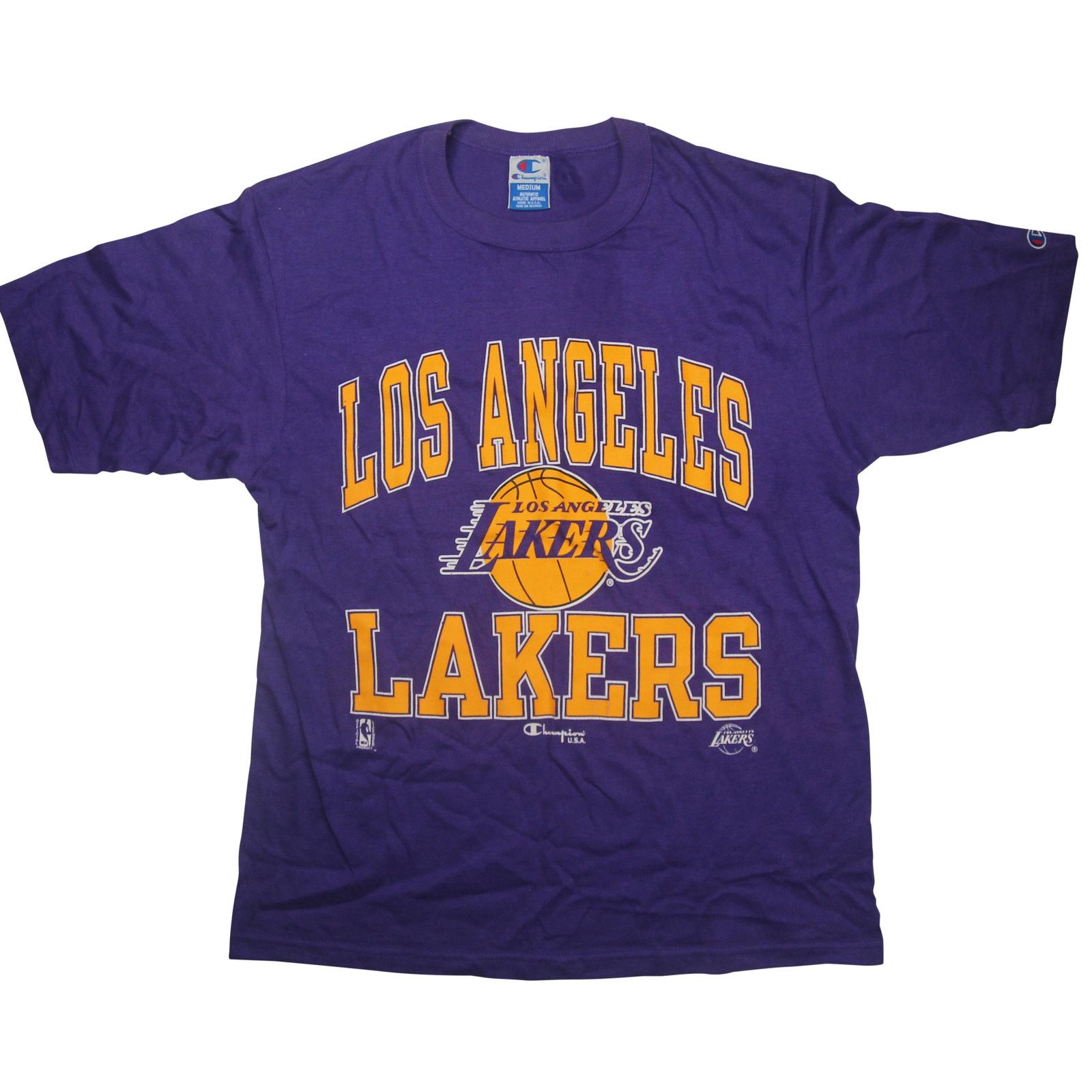 Champion × Vintage Vintage Champion Los Angeles Lakers Graphic T Shirt Size US M / EU 48-50 / 2 - 1 Thumbnail