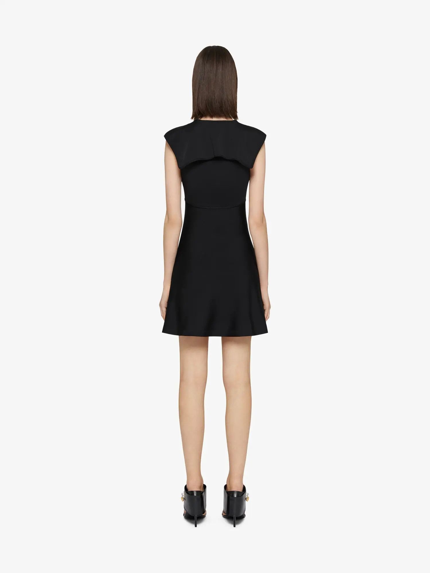Givenchy o1w1db10825 Sleevess Sailor Collar Dress in Black Size S / US 4 / IT 40 - 2 Thumbnail
