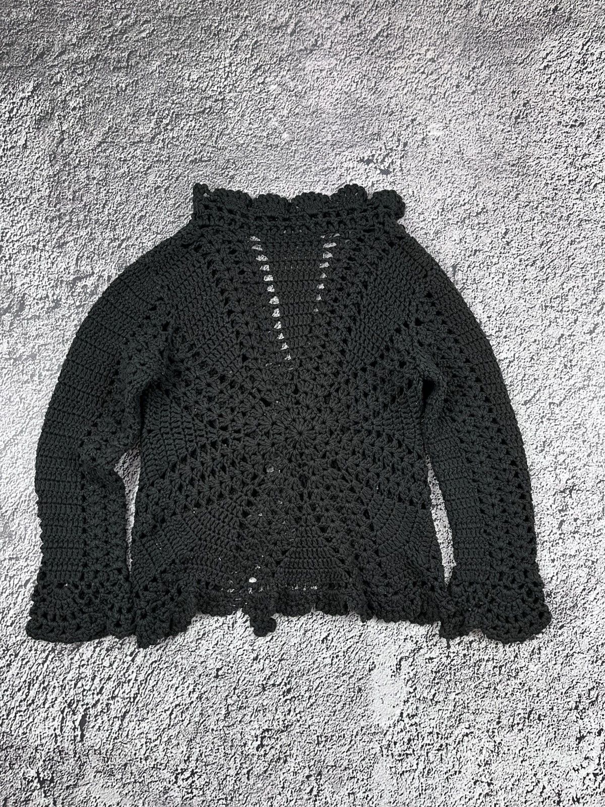 Japanese Brand VINTAGE 90S JAPAN KNIT MESH CARDIGAN AVANTGARDE Size M / US 6-8 / IT 42-44 - 4 Thumbnail