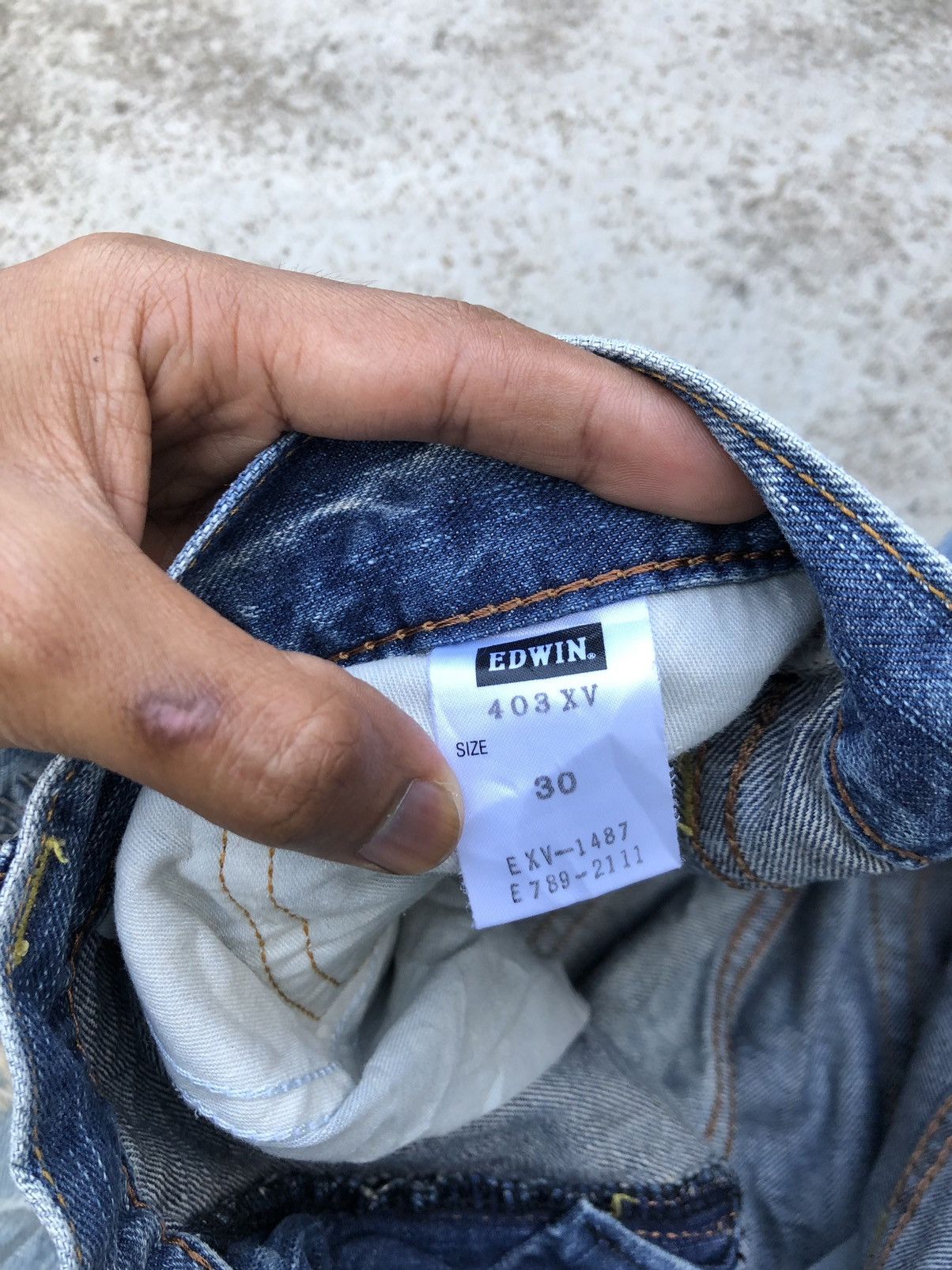 Edwin VINTAGE EDWIN BORO DISTRESSED DENIM Size US 31 - 4 Thumbnail