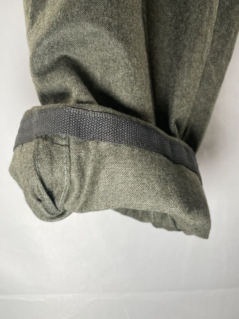 Brunello Cucinelli BRUNELLO CUCINELLI Green Flannel Wool Flat Front Cargo Pants Size US 36 / EU 52 - 7 Thumbnail