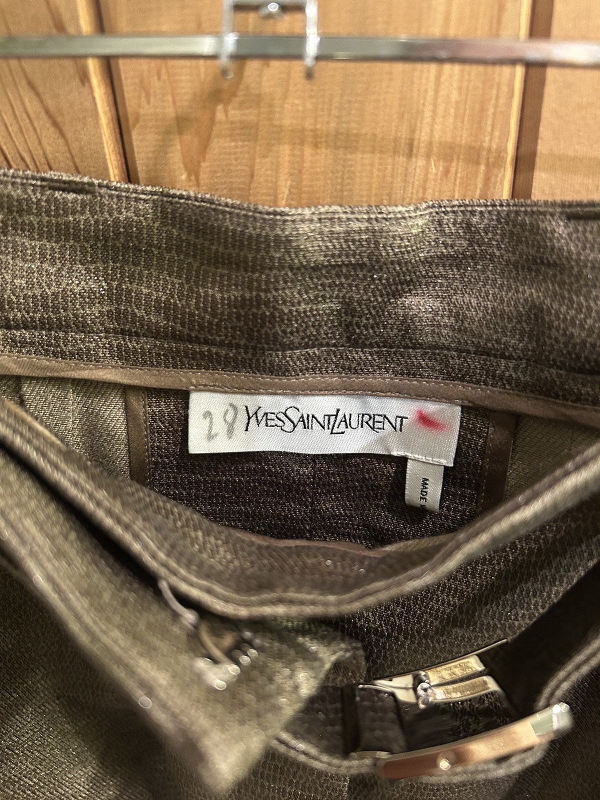 Vintage × Yves Saint Laurent Vintage YSL Jaquard Skirt Size 27" / US 4 / IT 40 - 3 Thumbnail