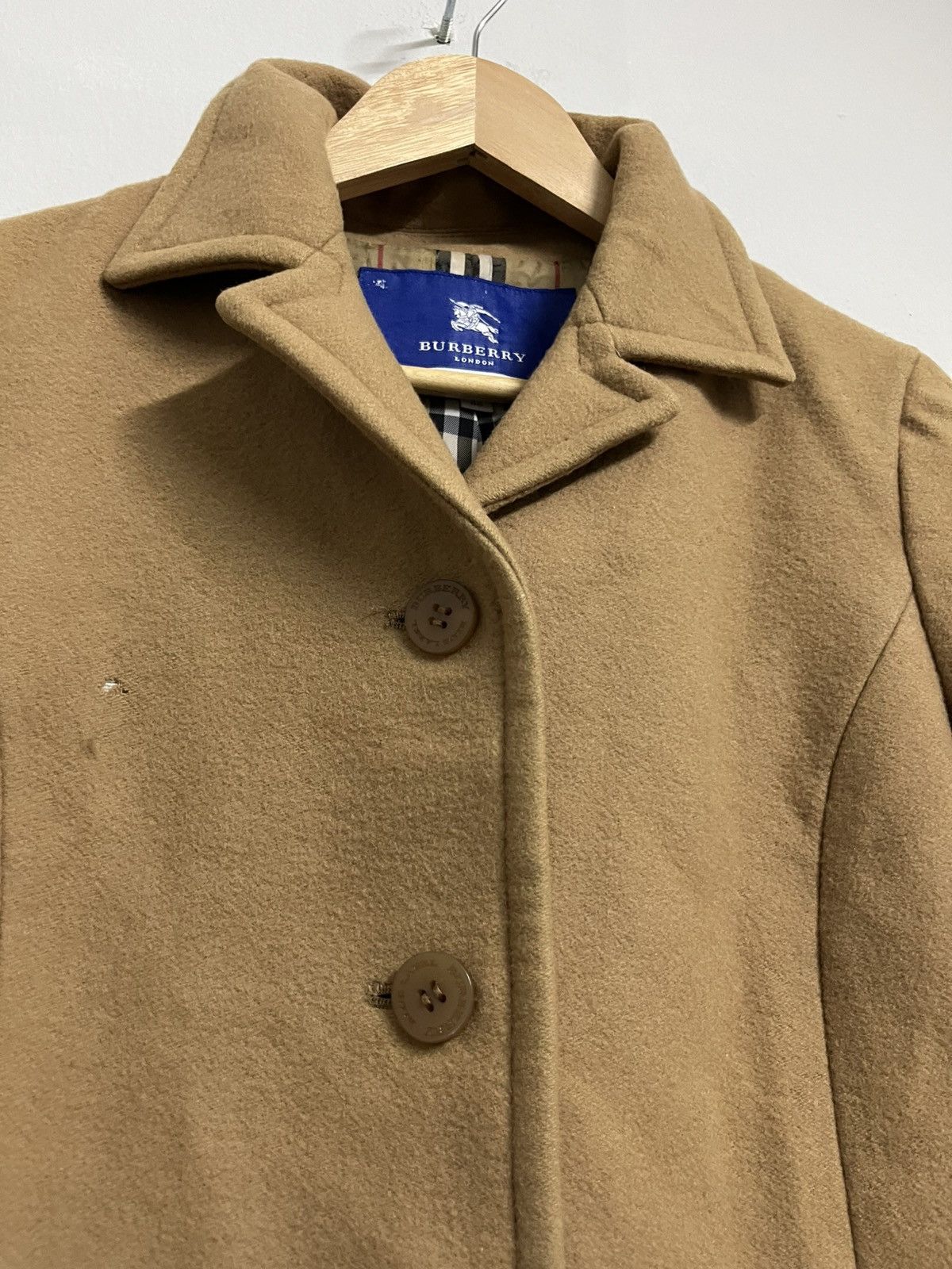 Burberry 💥Burberry Blue Label Wool Brown Long Jackets Size XS / US 0-2 / IT 36-38 - 14 Thumbnail