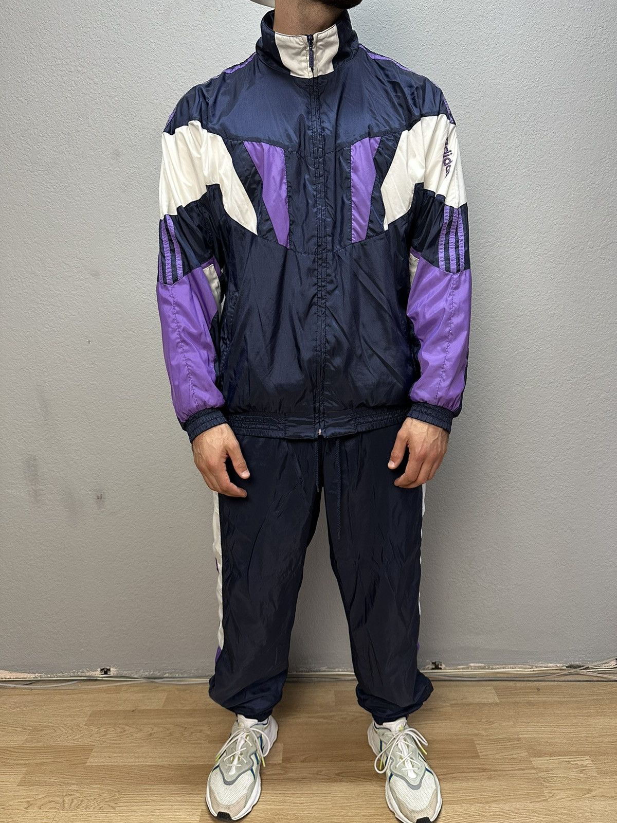 Adidas × Streetwear × Vintage Vintage Adidas Tracksuit Nylon