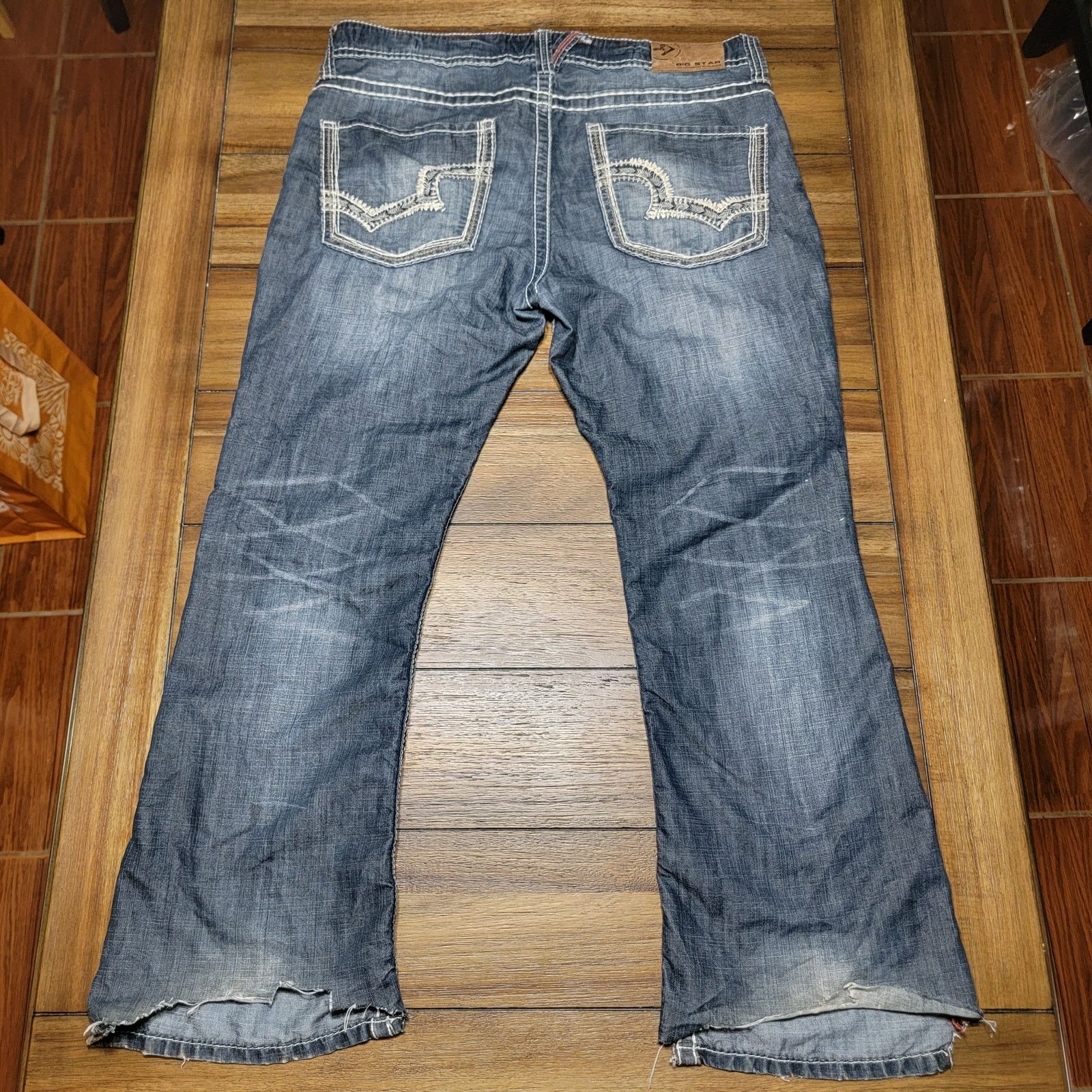 Big Star Big Star Orion Slim Boot Denim Jeans - Size 36S Size US 36 / EU 52 - 3 Thumbnail