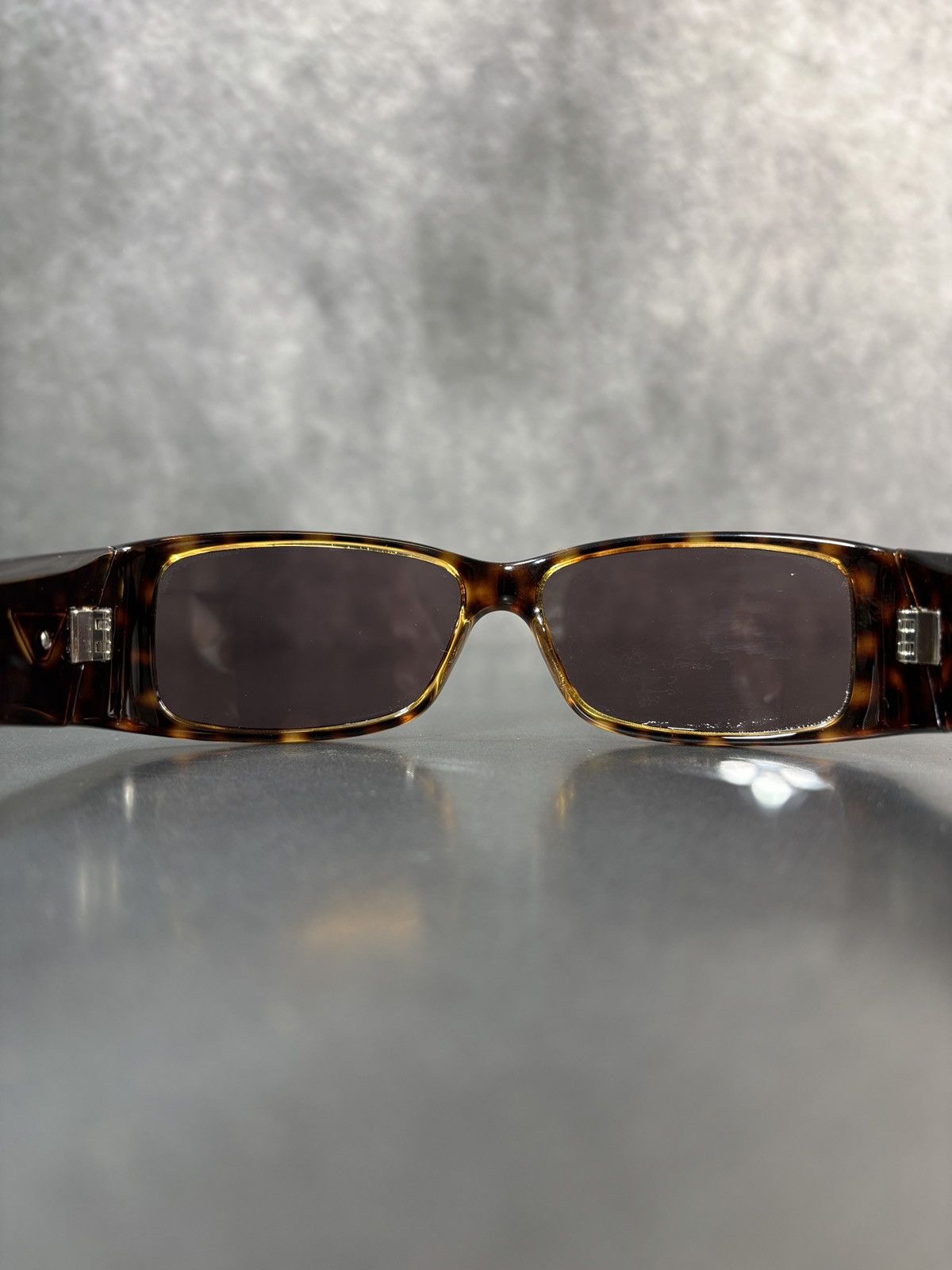 Emporio Armani × Giorgio Armani Emporio Armani Sunglasses Sporty EA 9538/S Wrap Y2K Brown Size ONE SIZE - 17 Thumbnail