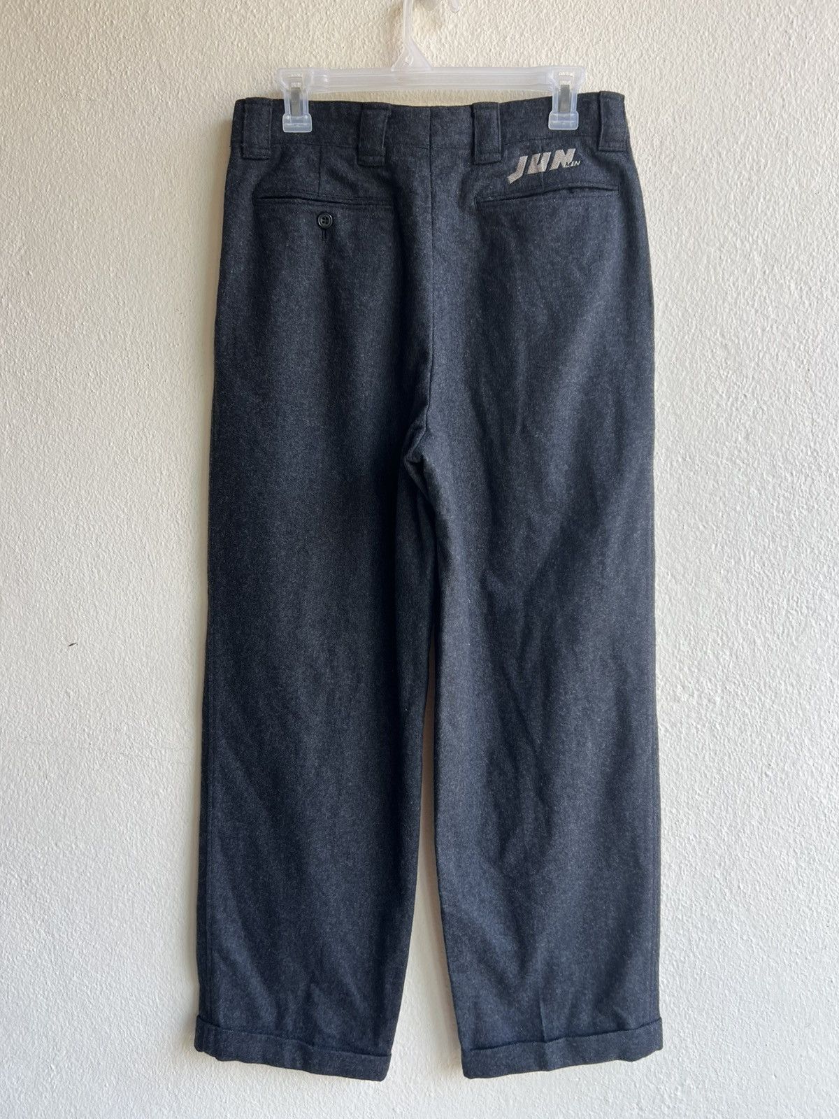 Japanese Brand Vintage 80s Jun Men Japan Black Wool Gurkha Trouser Pant Size US 30 / EU 46 - 25 Thumbnail