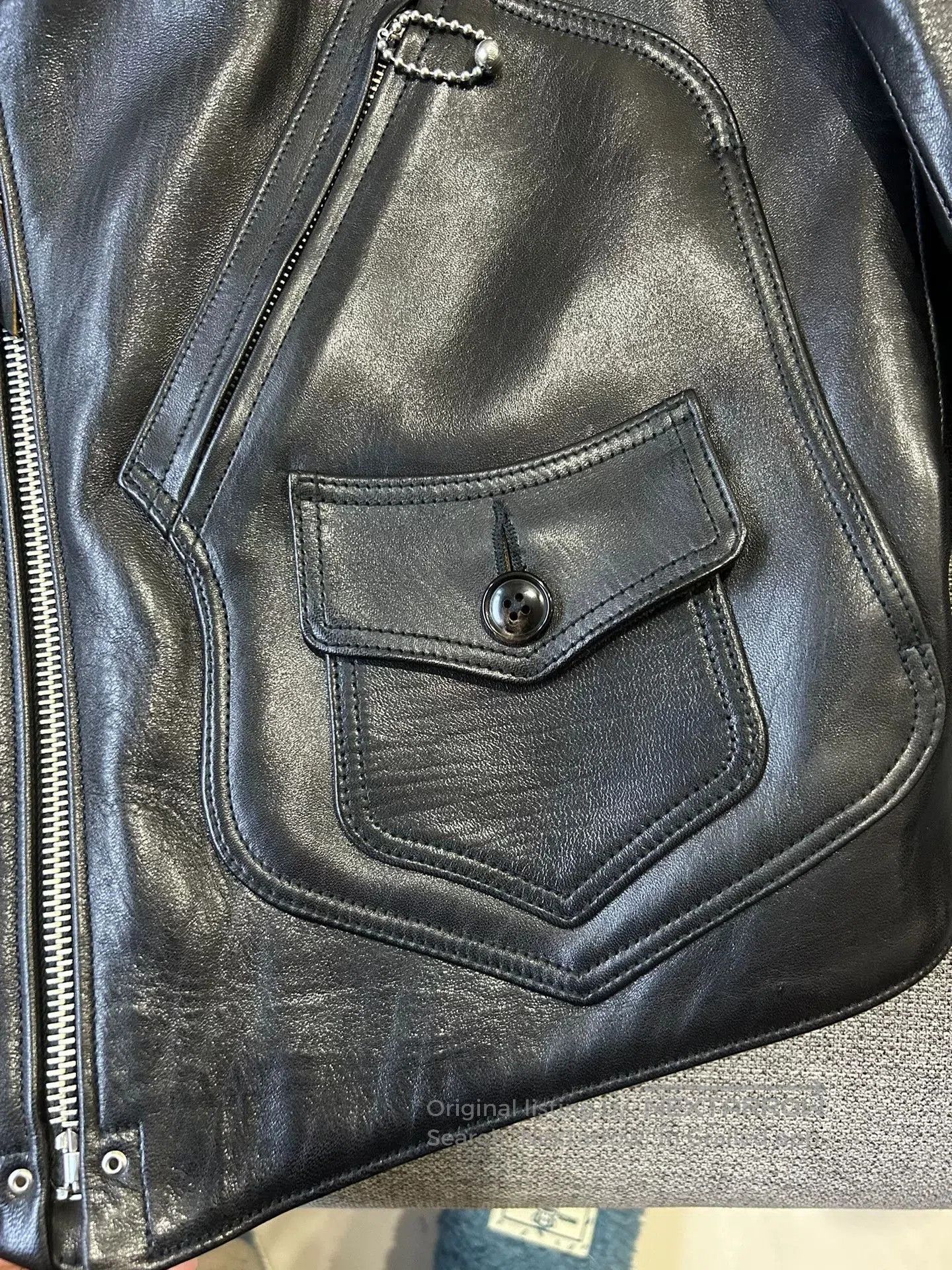 Fine Creek fine creek leather thick motorcycle jacket. Size US M / EU 48-50 / 2 - 7 Thumbnail