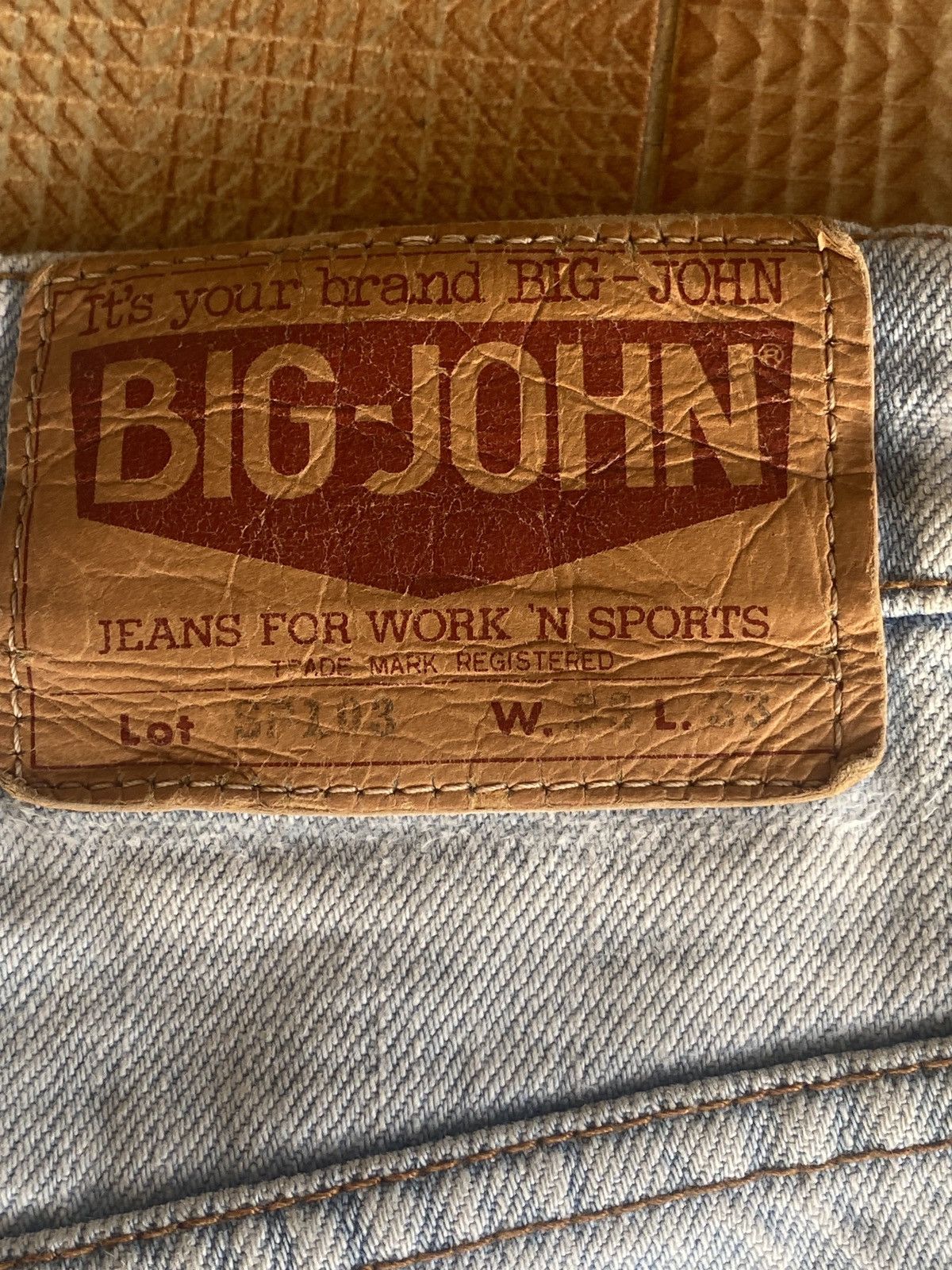 Big John × PPFM Vintage big john straight cut denim Size US 32 / EU 48 - 11 Thumbnail