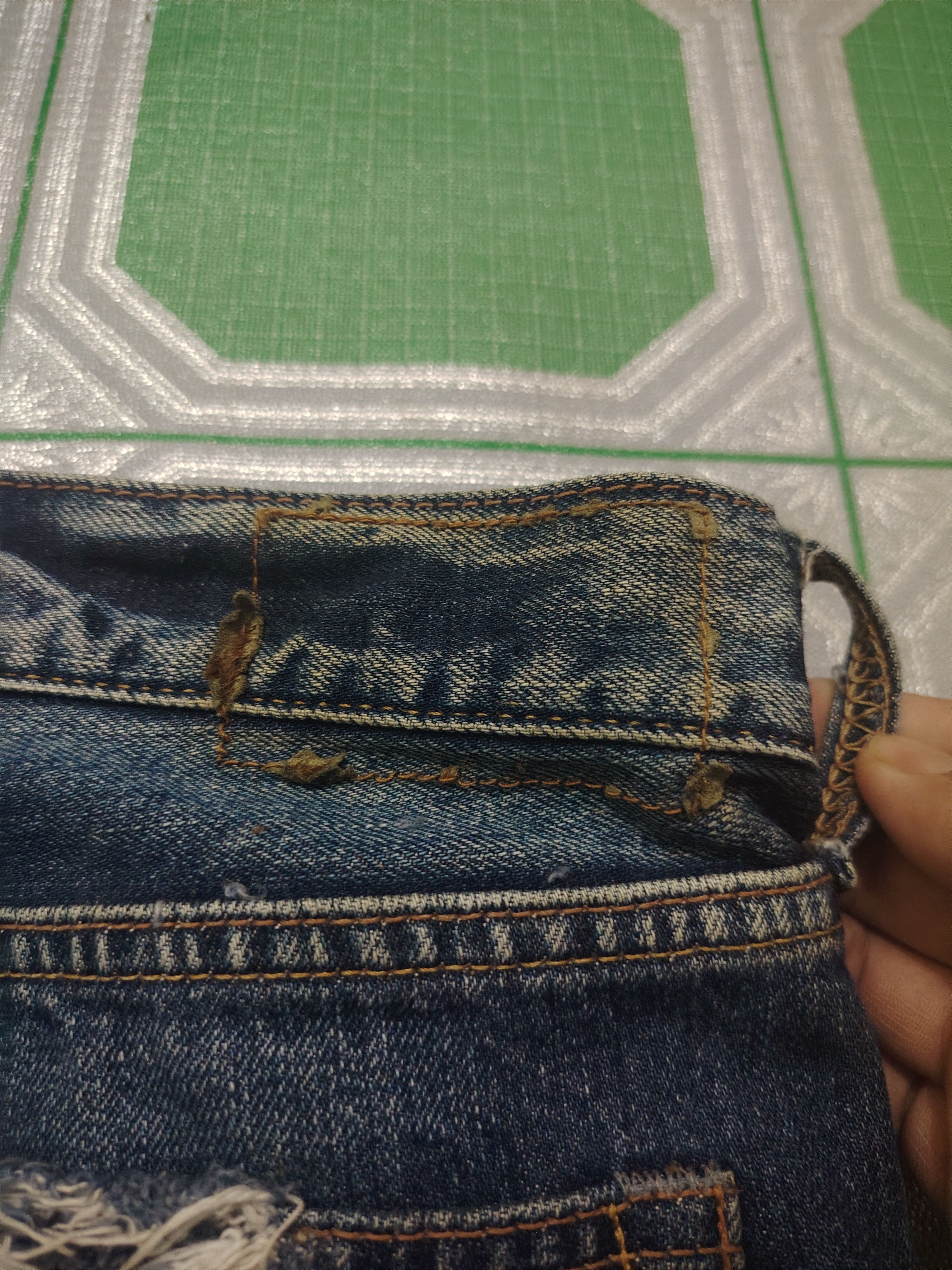 GOA Rare!!! Genuine Vintage Goa Distressed Jeans Selvedge denim Size US 30 / EU 46 - 22 Thumbnail