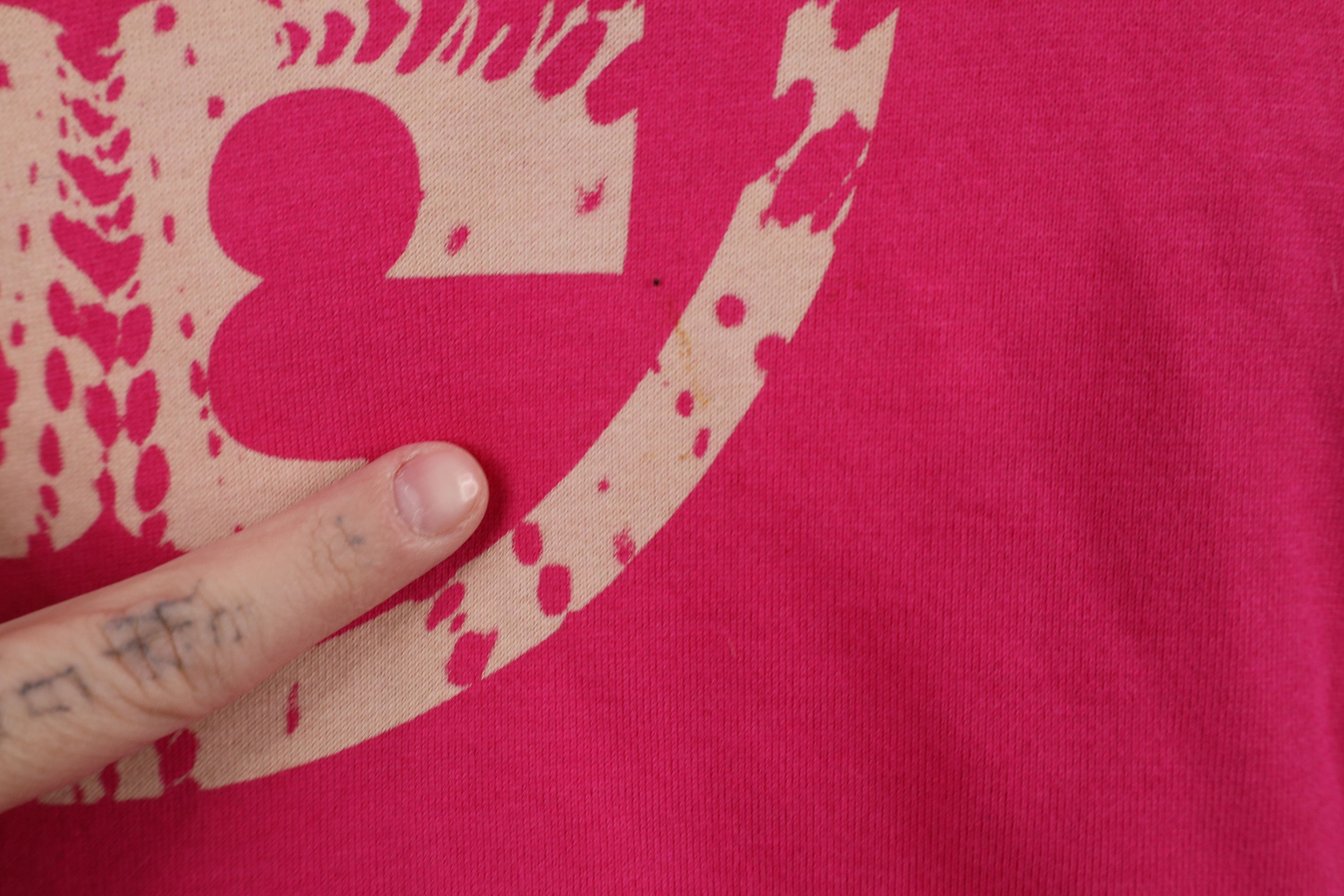 Tory Burch × Vintage Tory Burch Big Logo French Terry Full Zip Hoodie Pink Size M / US 6-8 / IT 42-44 - 15 Thumbnail