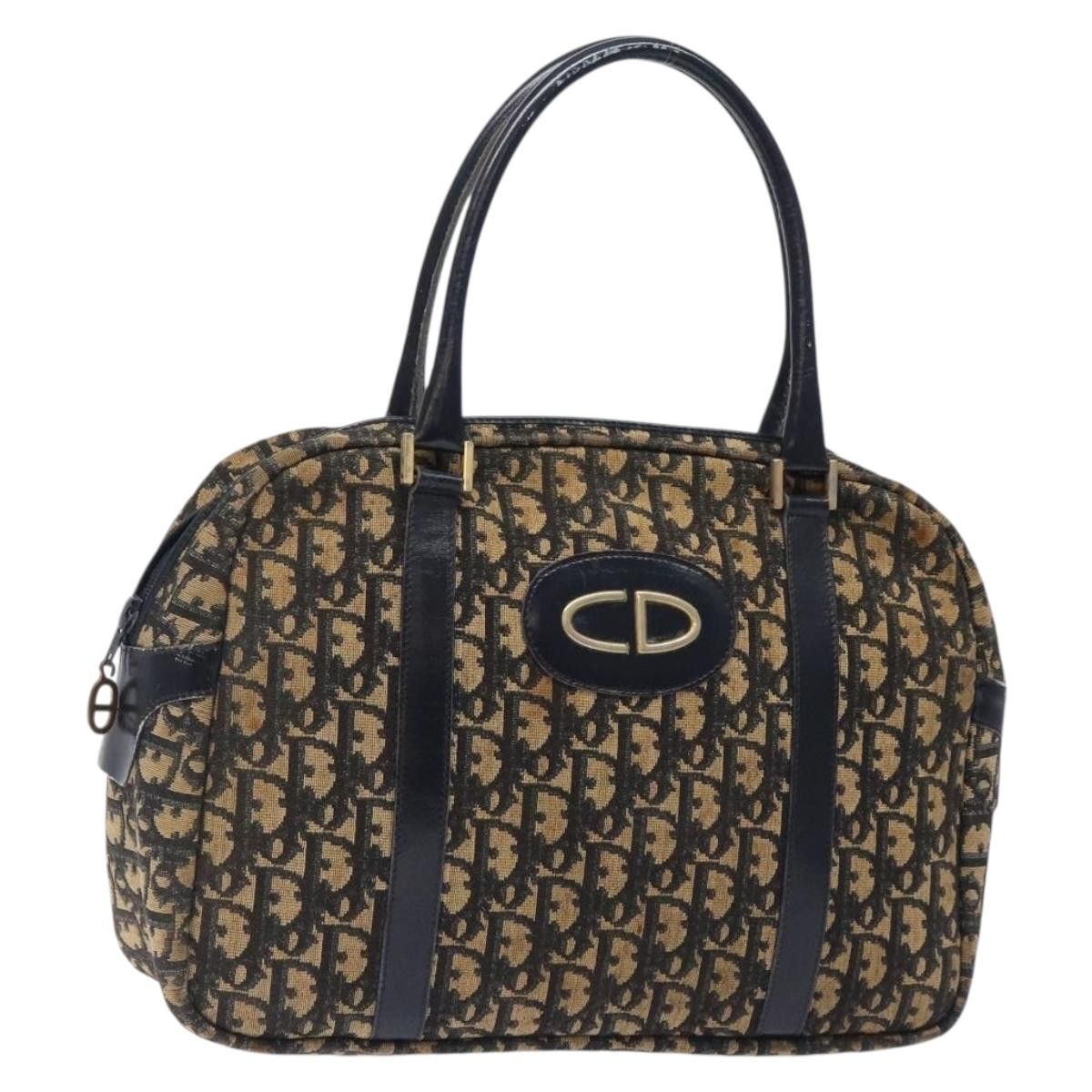 Dior DIOR Trotter Canvas Hand Bag Navy Size ONE SIZE - 1 Thumbnail