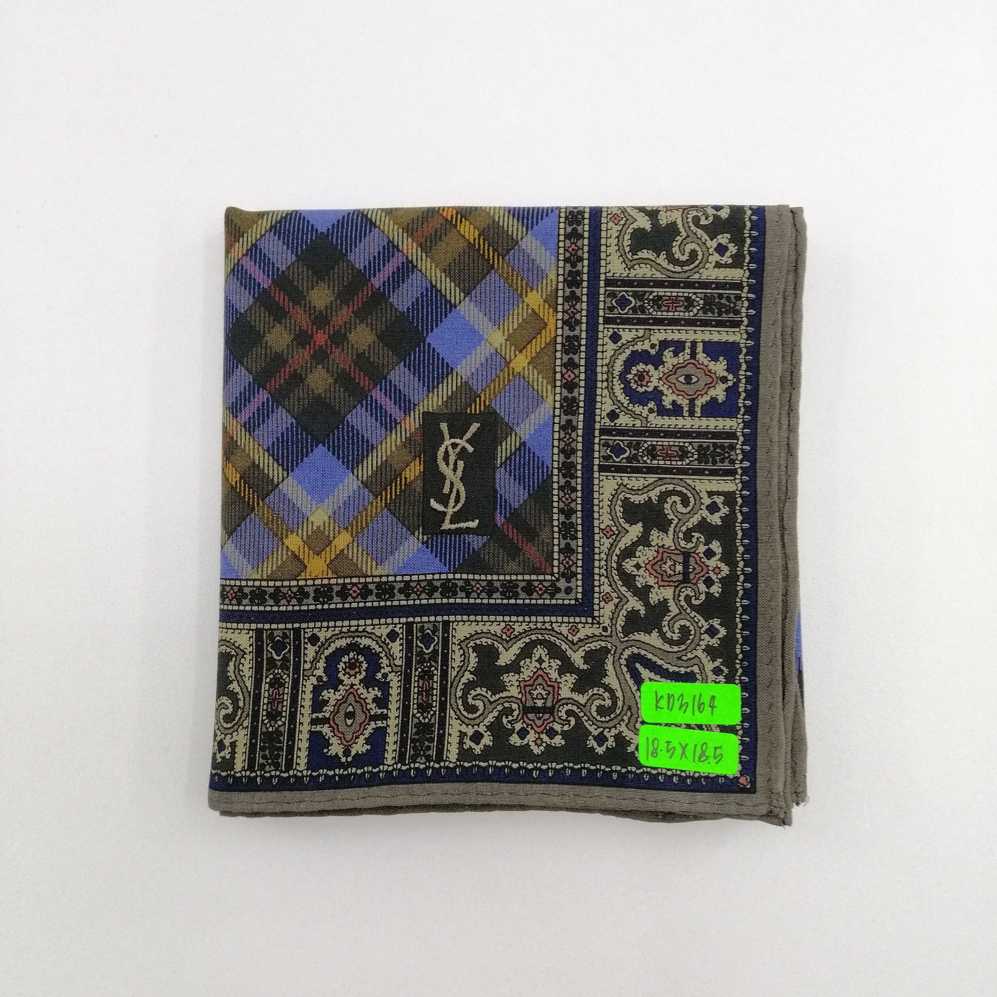 Vintage × Yves Saint Laurent Yves Saint Laurent Handkerchief/Neckerchief/Bandana-KD3164 Size ONE SIZE - 4 Thumbnail