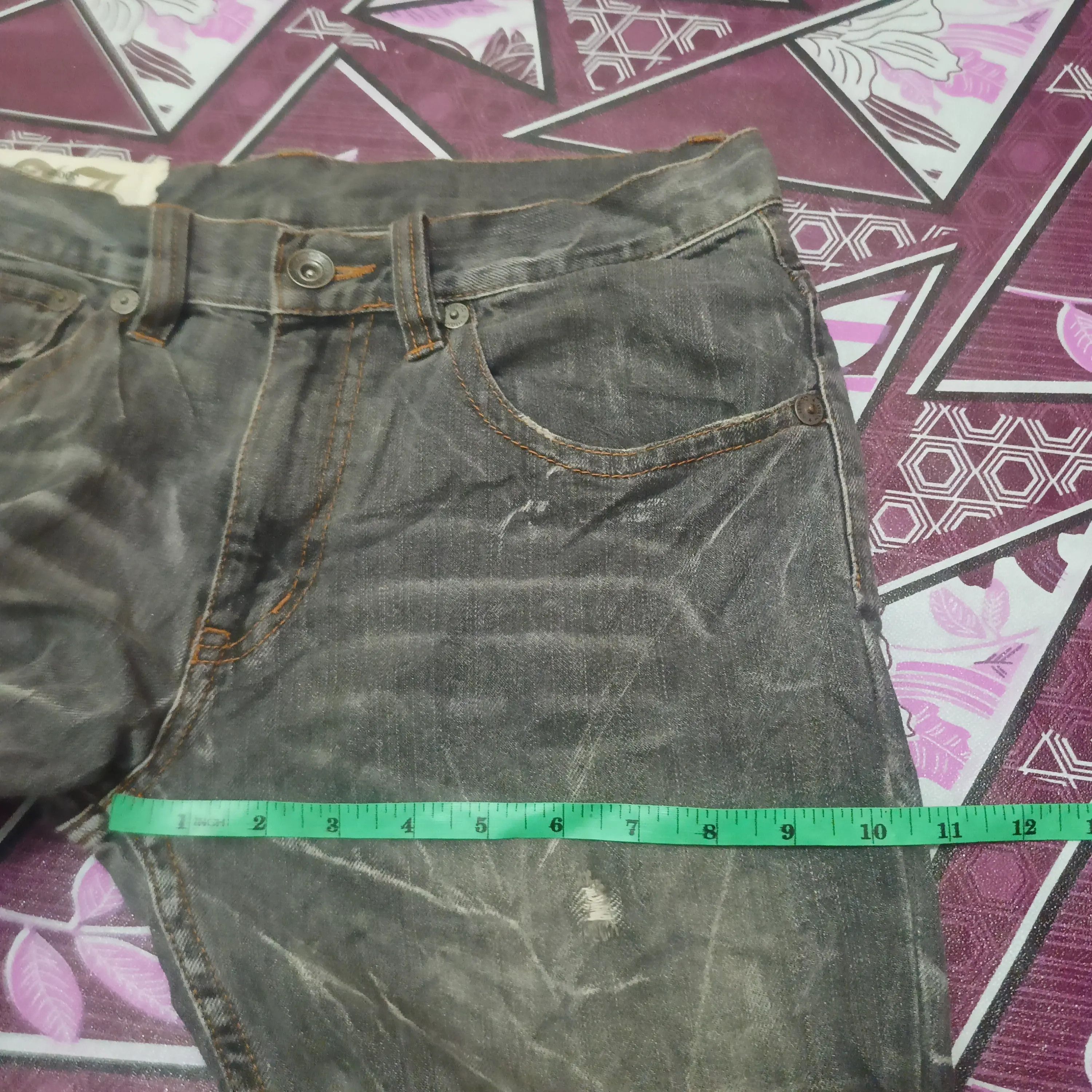 Who Decides War 💥Insane 90s Japanese Antful Jeans Distressed Flared bootcut Size US 30 / EU 46 - 19 Thumbnail