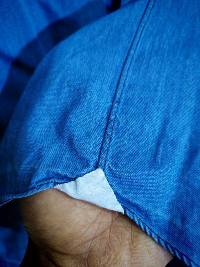 Finamore Finamore Napoli Chambray Denim Shirt Italy Size US M / EU 48-50 / 2 - 2 Thumbnail