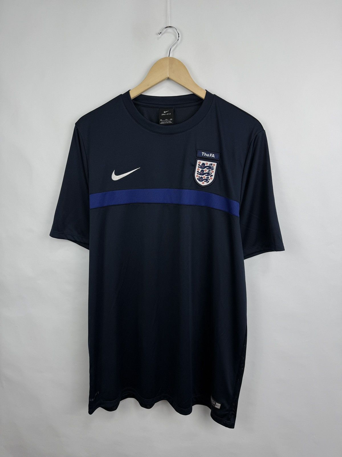 Nike 🏴󠁧󠁢󠁥󠁮󠁧󠁿 2016 Nike England The FA Soccer Training Jersey T-Shirt Size US XXL / EU 58 / 5 - 2 Thumbnail