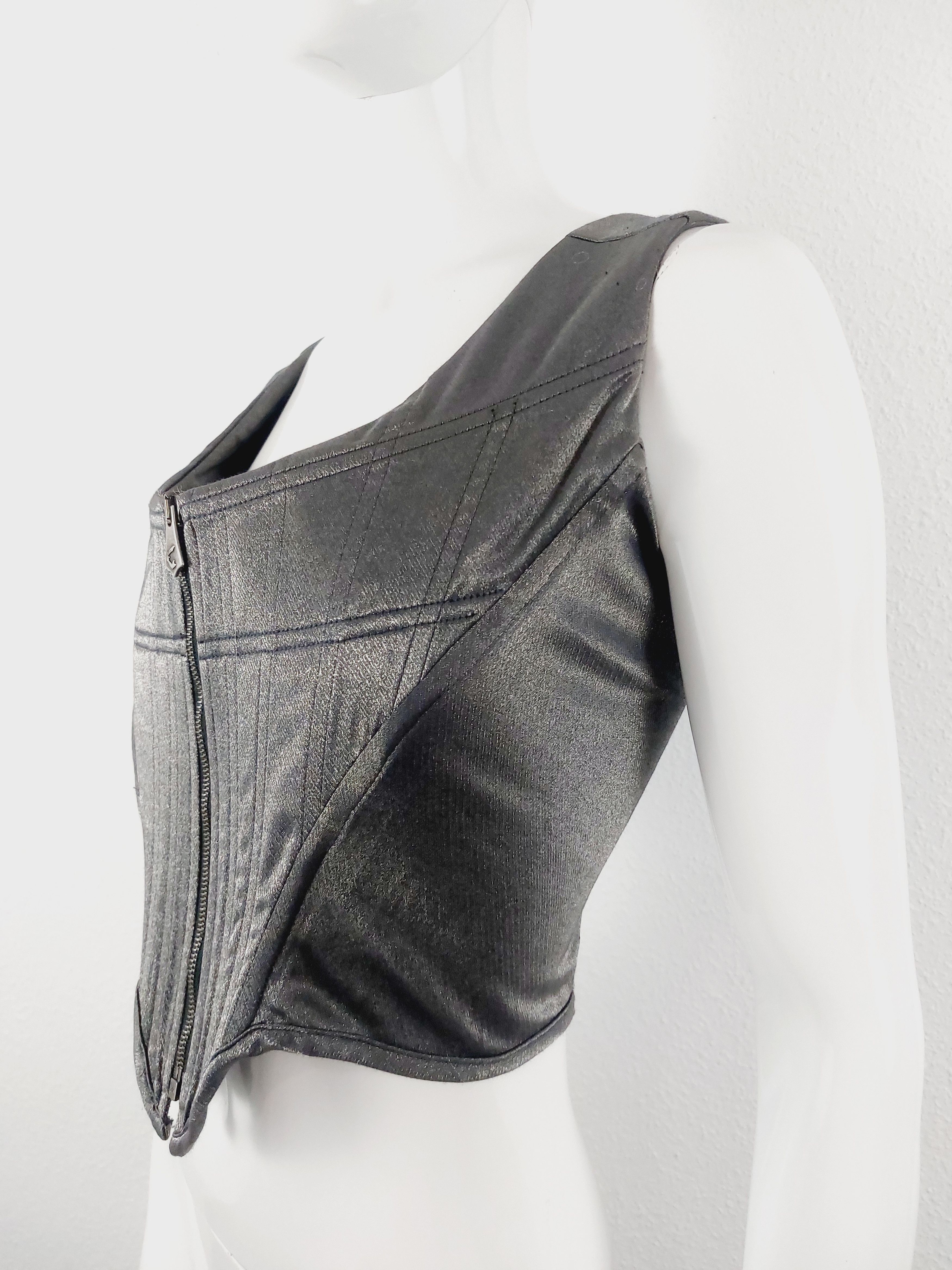 Vivienne Westwood Vivienne Westwood Runway 1998 Silver Anglomania Corset Size S / US 4 / IT 40 - 9 Thumbnail