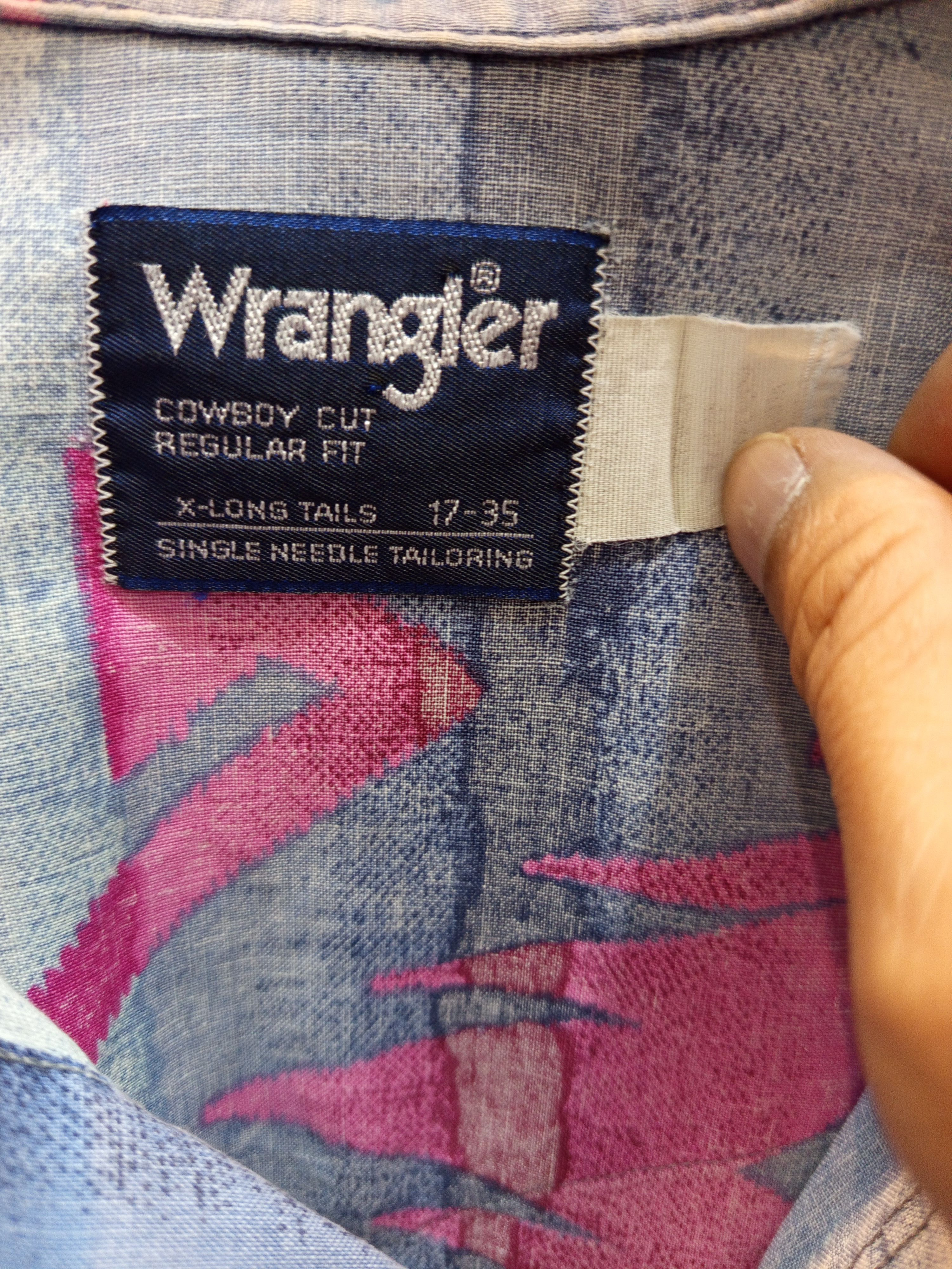 Wrangler Vintage Wrangler Cowboy Cut Southwestern Shirt 90s Size US XL / EU 56 / 4 - 10 Thumbnail