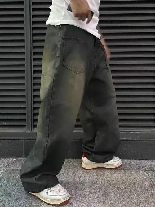 Japanese Brand Street grunge hip hop washed heavy jeans Size US 32 / EU 48 - 4 Thumbnail