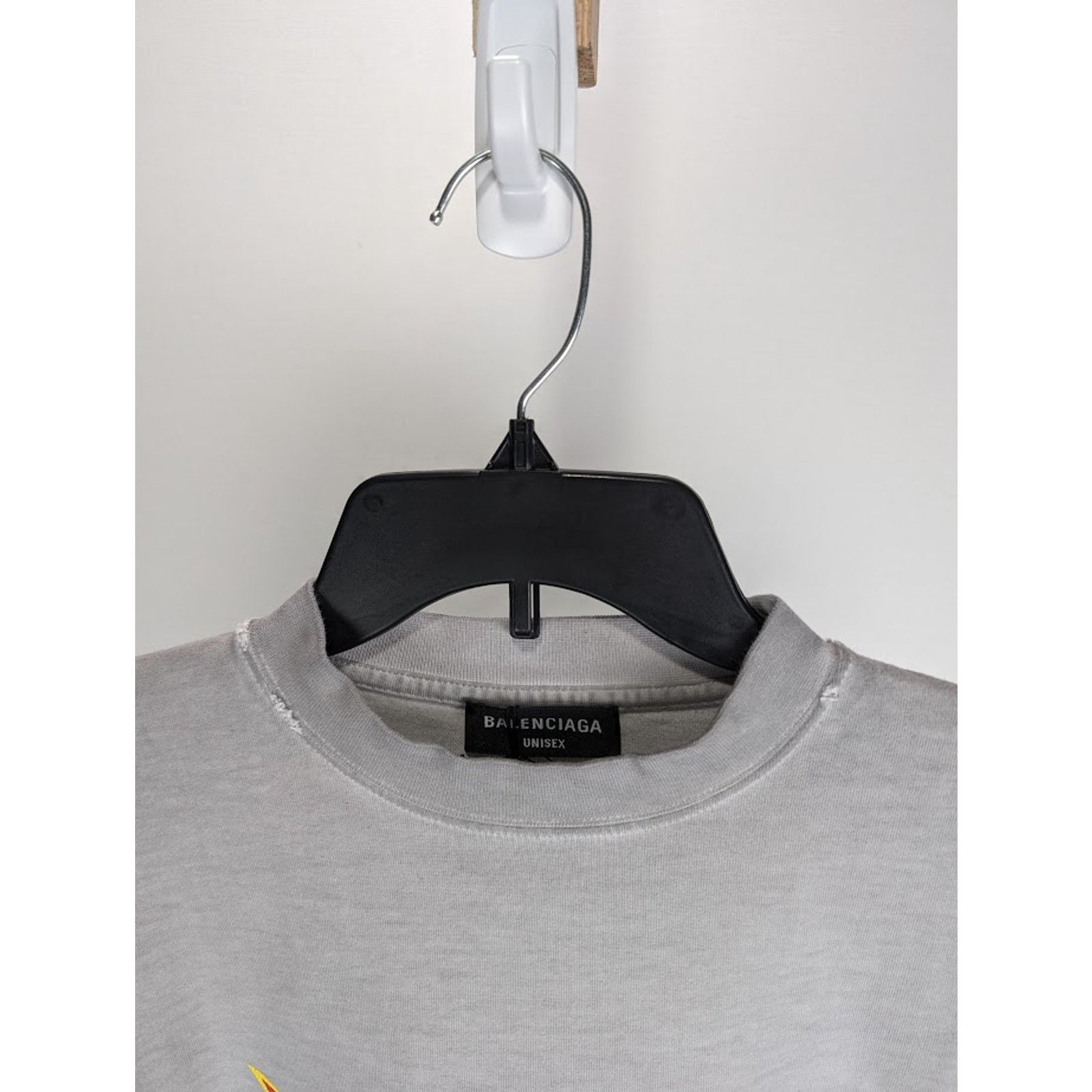 Balenciaga o1rshd1 Long Sleeve T-Shirt in Gray Size US M / EU 48-50 / 2 - 3 Thumbnail