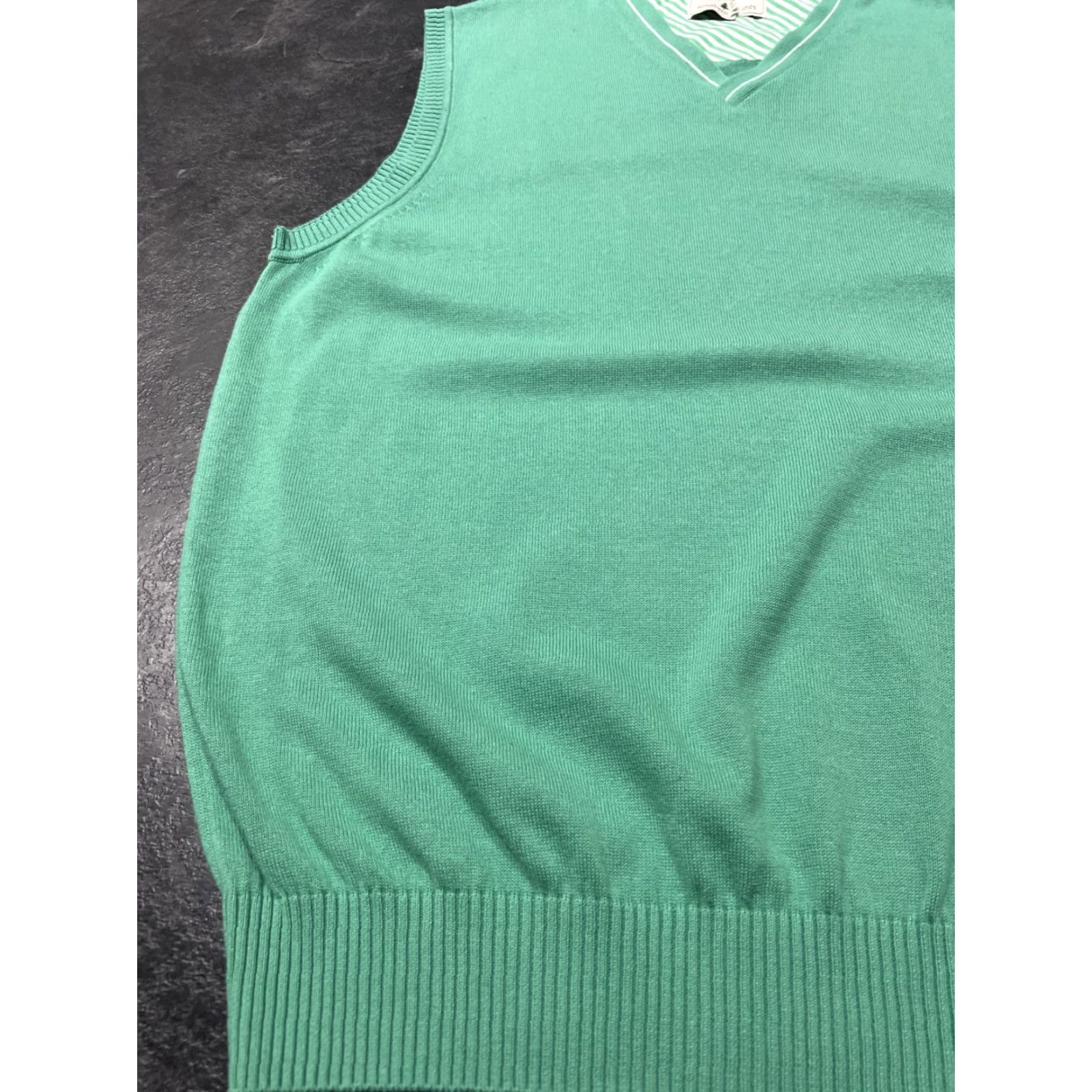Vintage VINTAGE Southern Pines Men’s Light Green V-Neck Golf Preppy Sweater Vest XL Size US XL / EU 56 / 4 - 3 Thumbnail